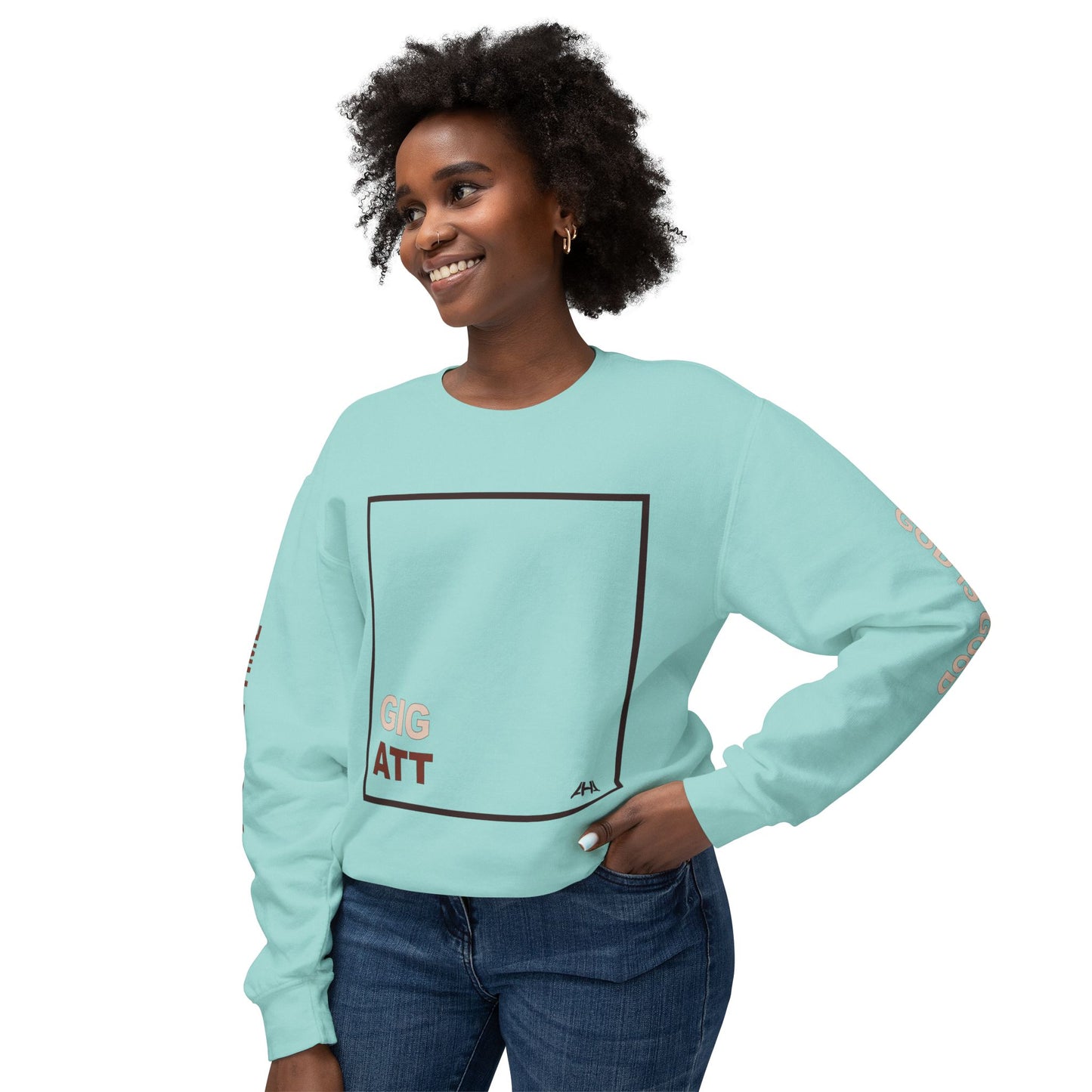 Chocolate GIGATT/ATTGIG Lightweight Crewneck Sweatshirt