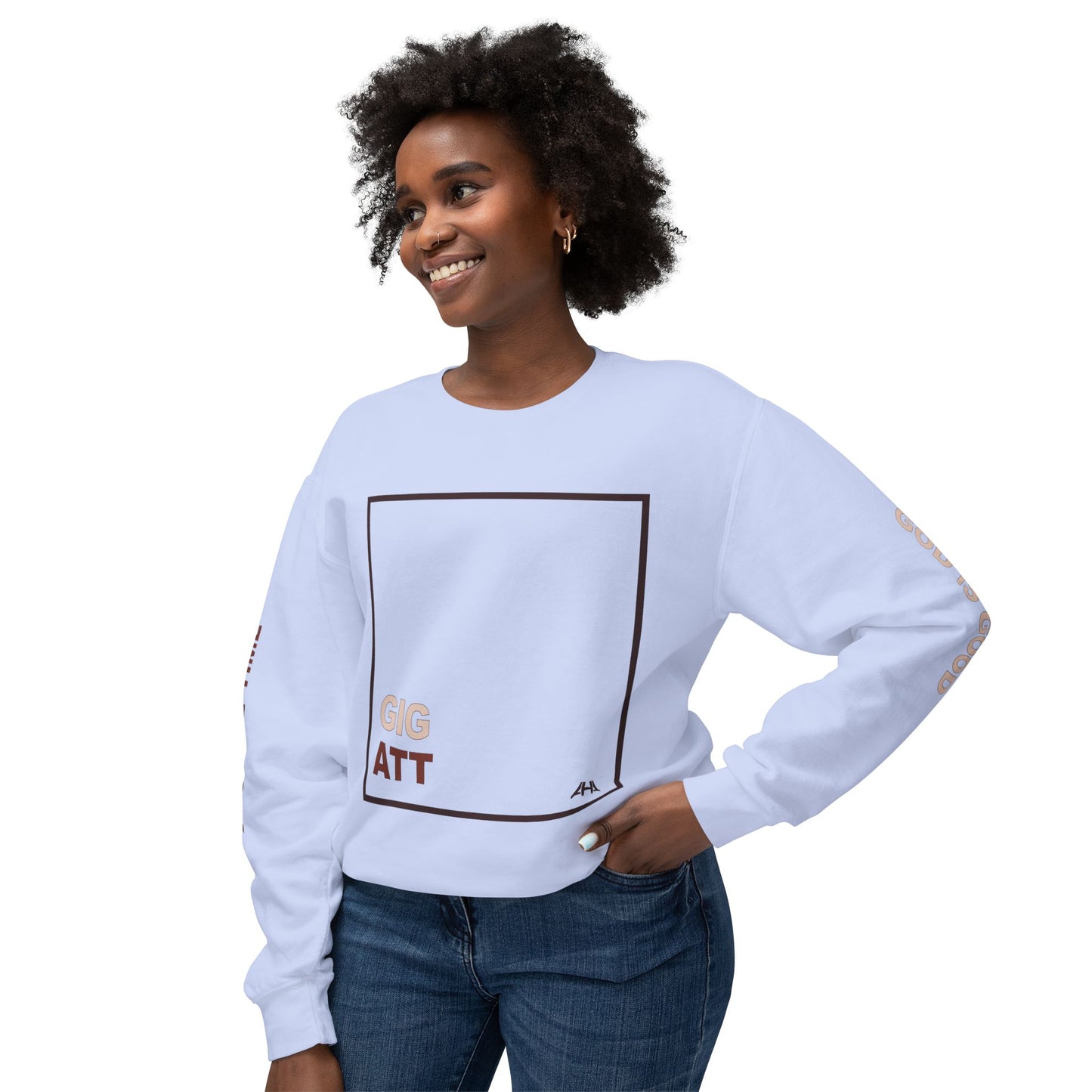 Chocolate GIGATT/ATTGIG Lightweight Crewneck Sweatshirt