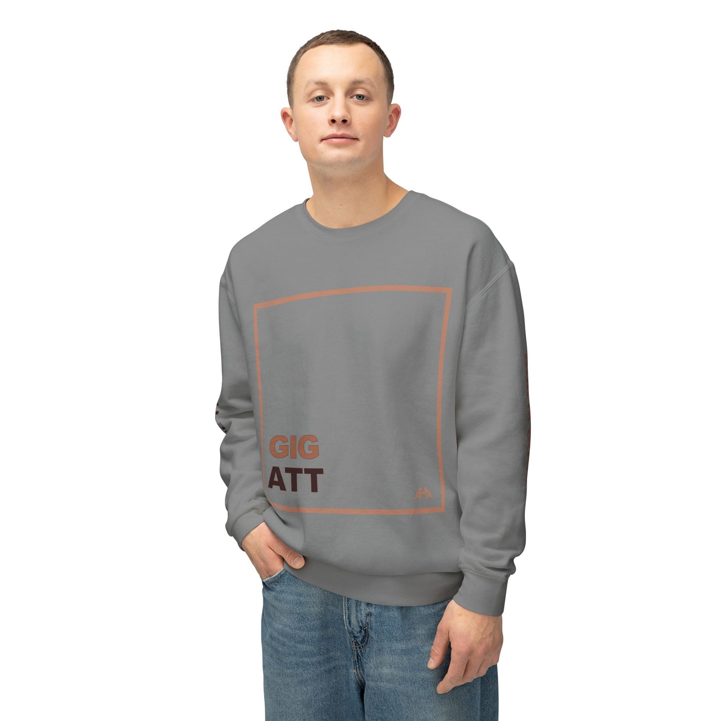 Taupe GIGATT/ATTGIG Lightweight Crewneck Sweatshirt
