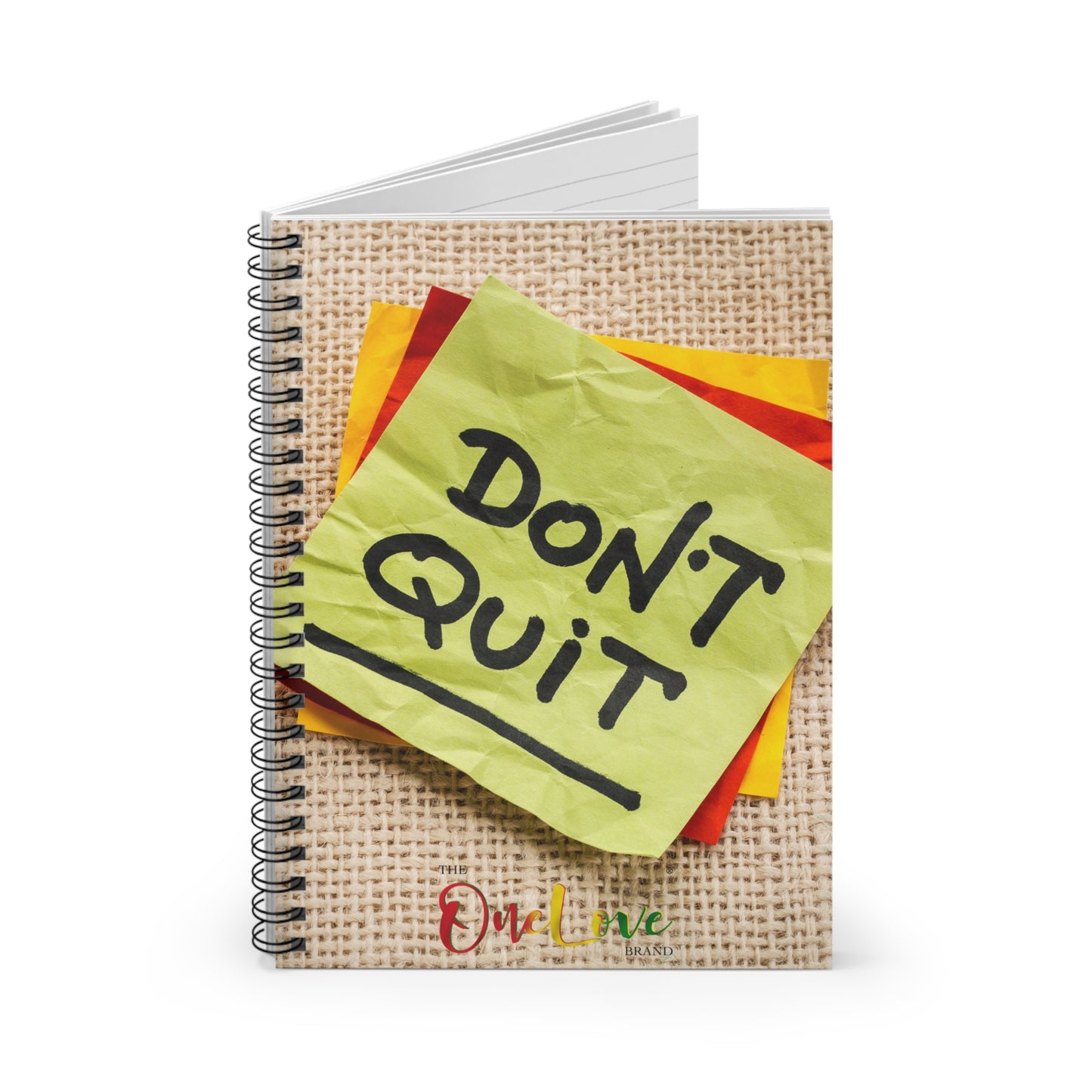 Sticky Notes "Don't Quit" Spiral Notebook