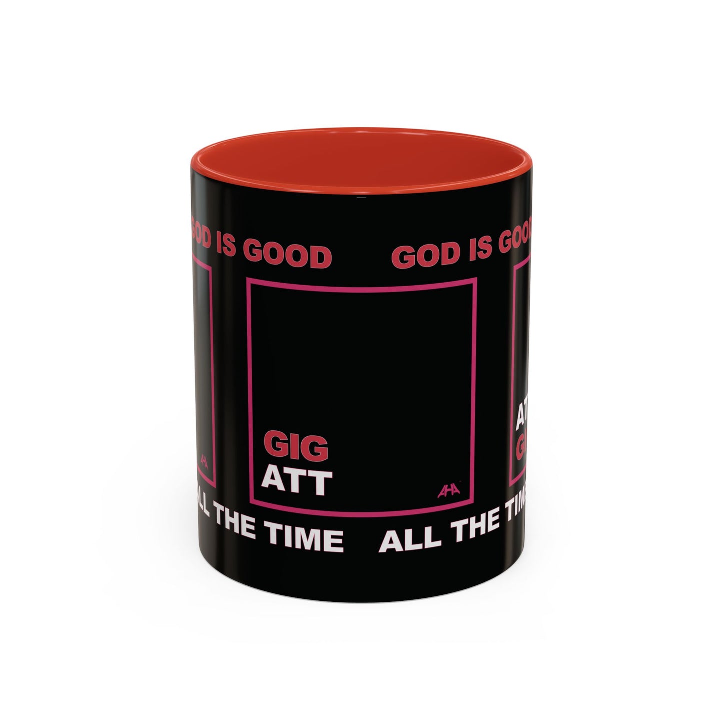 Deep Pink GIG/ATT Accent Coffee Mug (11, 15oz)