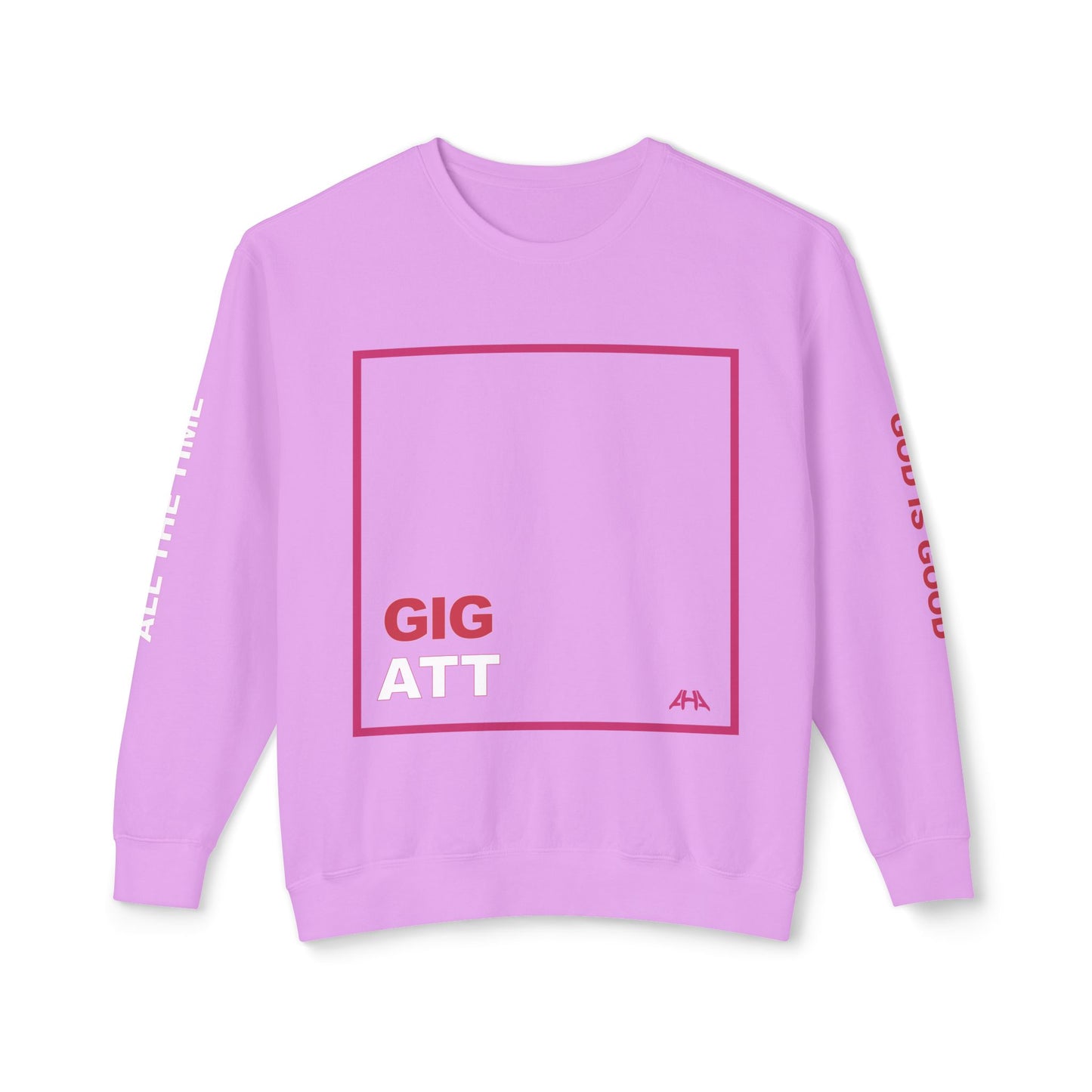 Deep Pink GIGATT/ATTGIG Lightweight Crewneck Sweatshirt