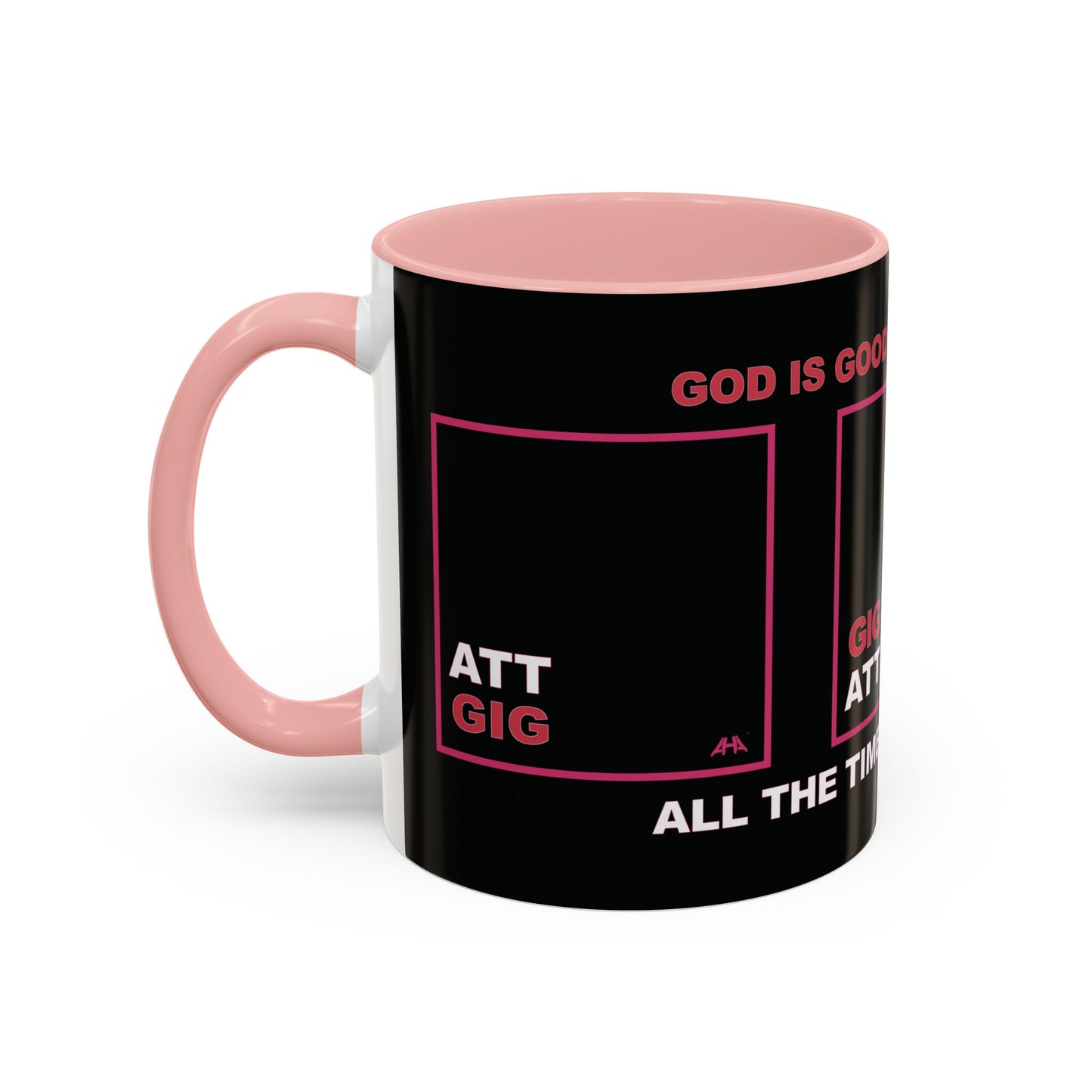 Deep Pink GIG/ATT Accent Coffee Mug (11, 15oz)