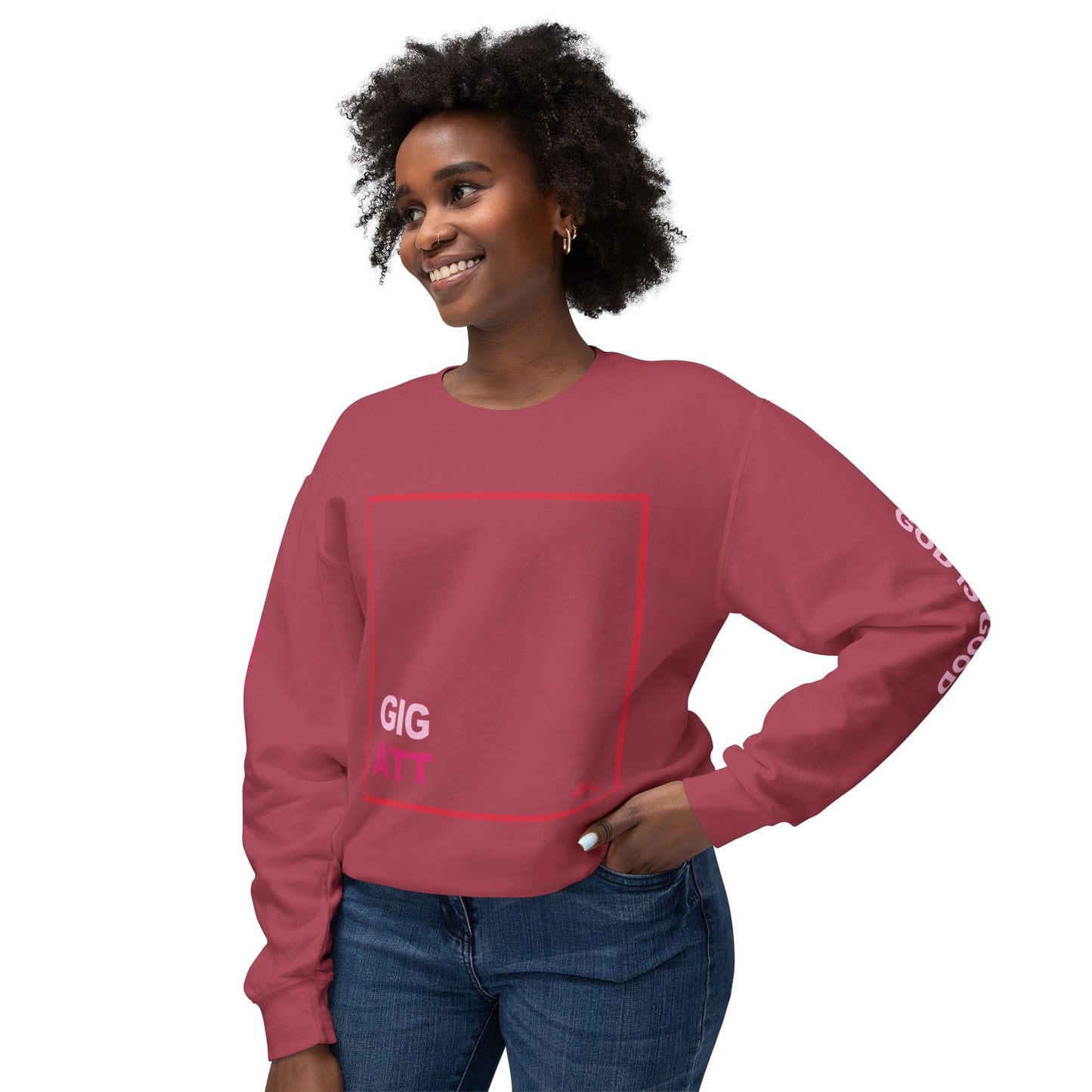 Red GIGATT/ATTGIG Lightweight Crewneck Sweatshirt
