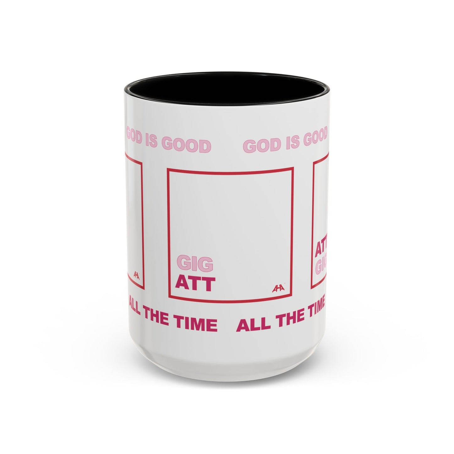 Red GIG/ATT Accent Coffee Mug (11, 15oz)