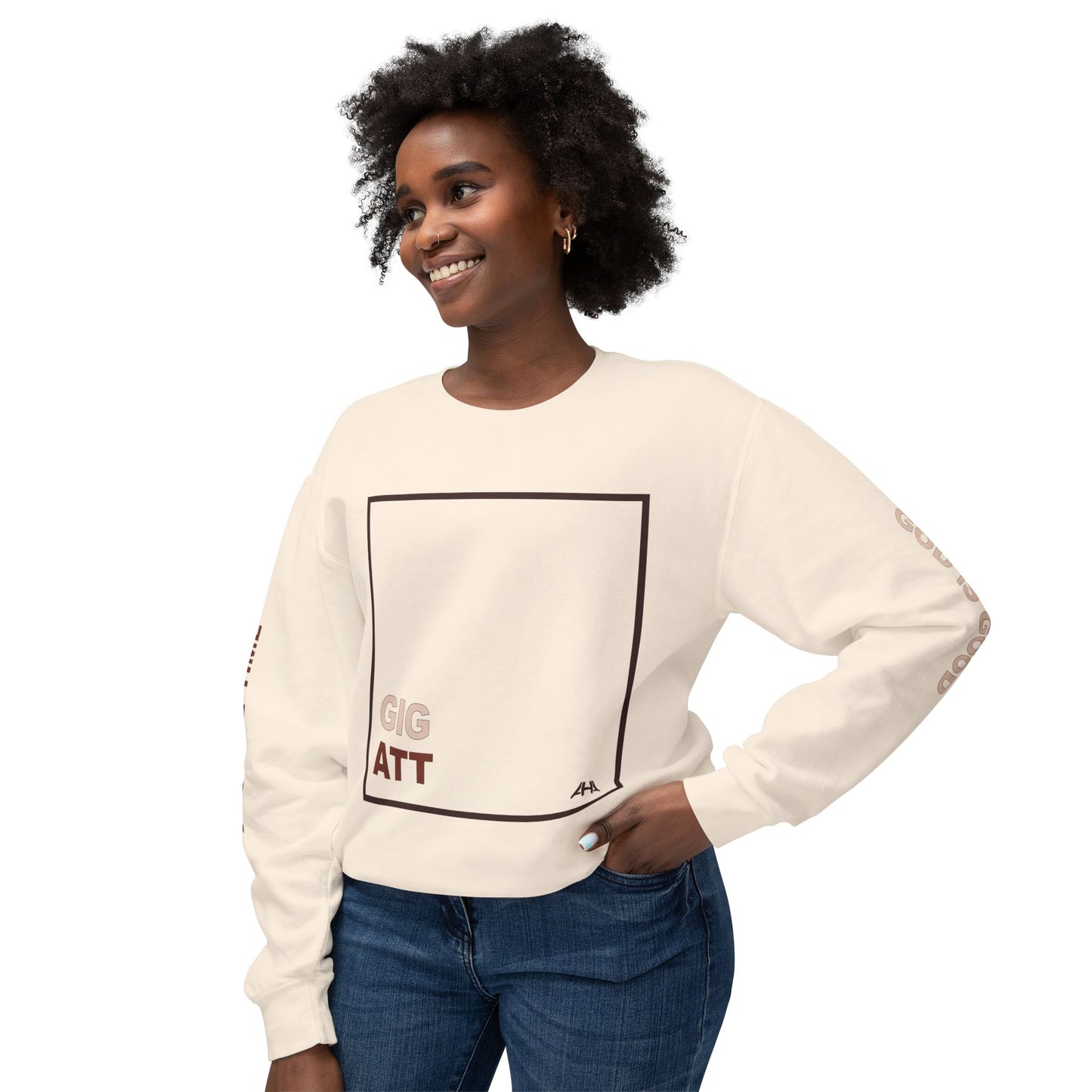 Chocolate GIGATT/ATTGIG Lightweight Crewneck Sweatshirt