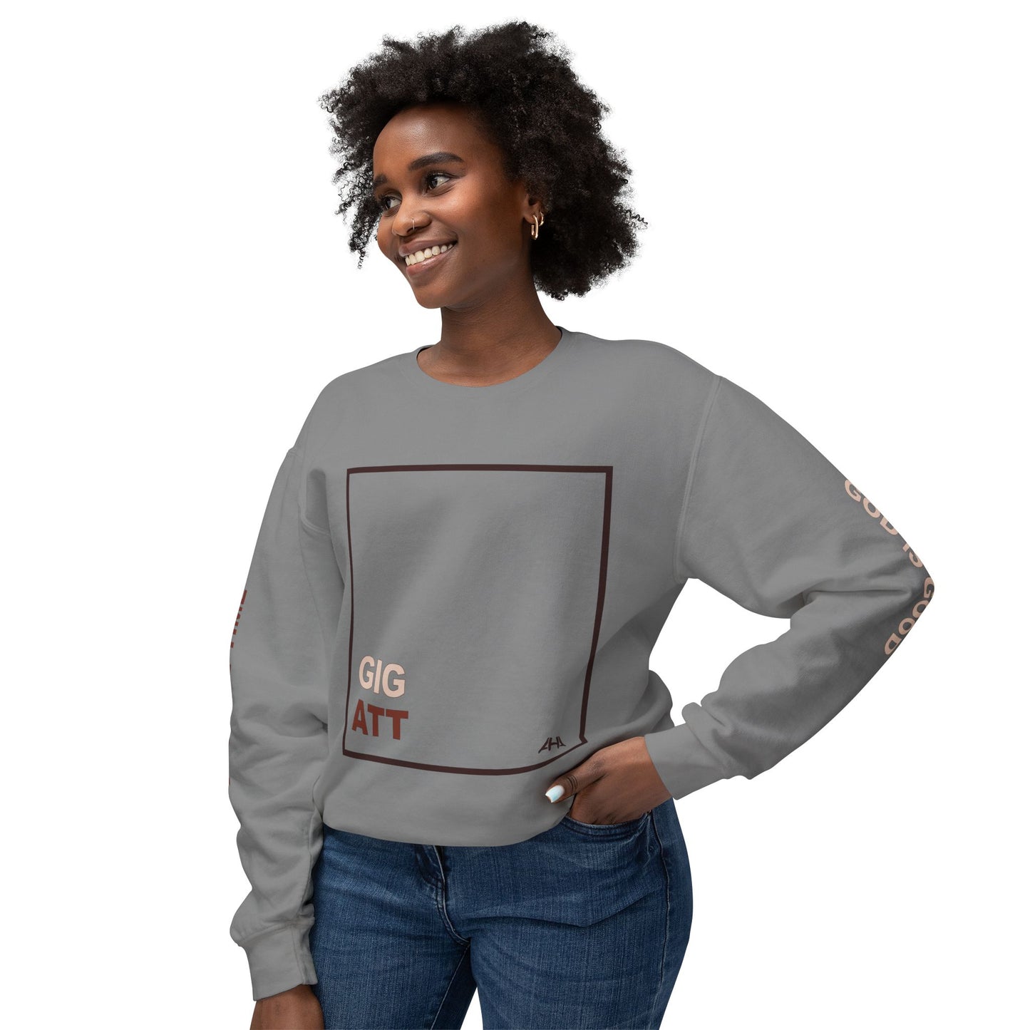 Chocolate GIGATT/ATTGIG Lightweight Crewneck Sweatshirt
