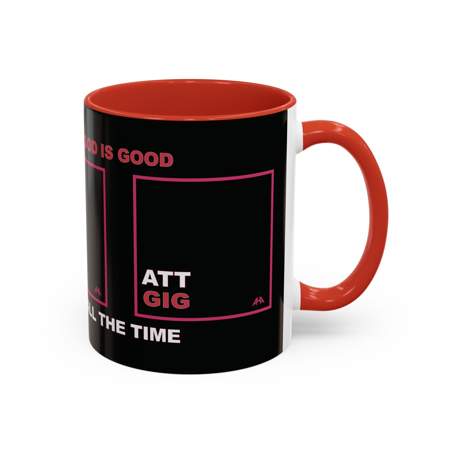 Deep Pink GIG/ATT Accent Coffee Mug (11, 15oz)