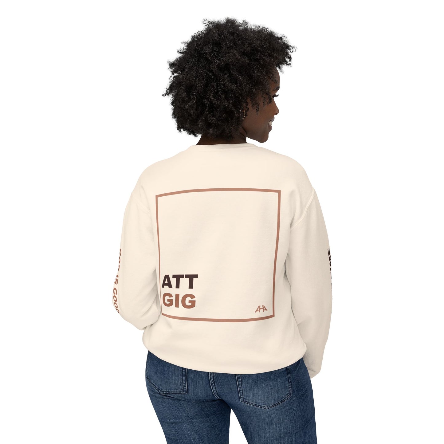 Taupe GIGATT/ATTGIG Lightweight Crewneck Sweatshirt