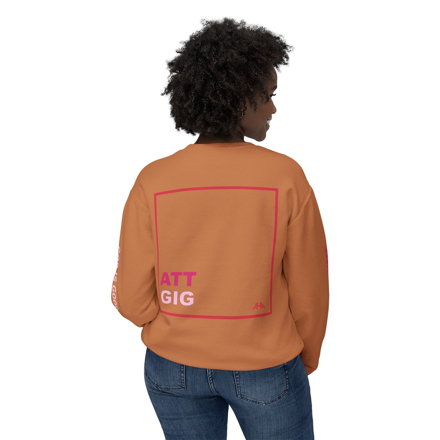 Red GIGATT/ATTGIG Lightweight Crewneck Sweatshirt