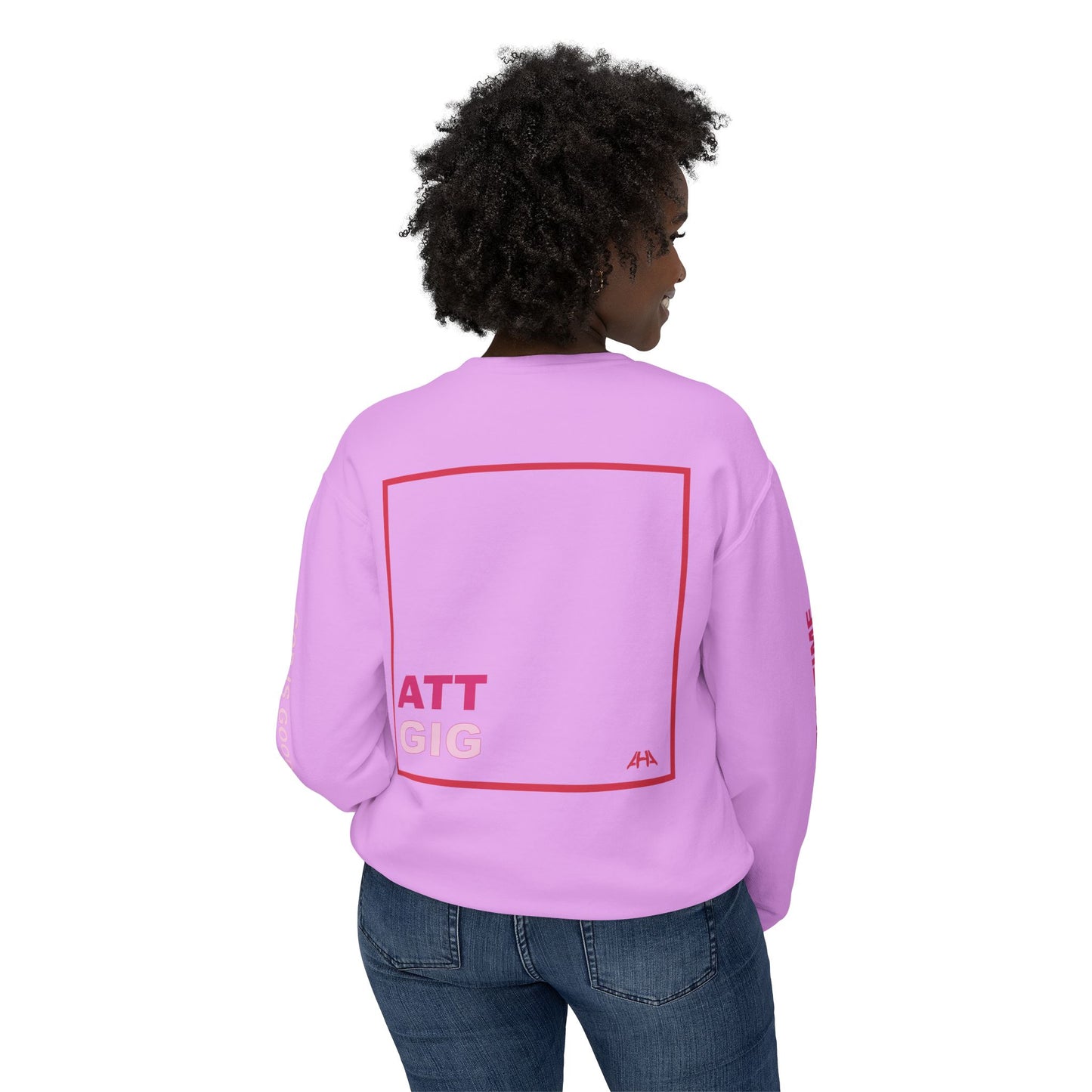 Red GIGATT/ATTGIG Lightweight Crewneck Sweatshirt