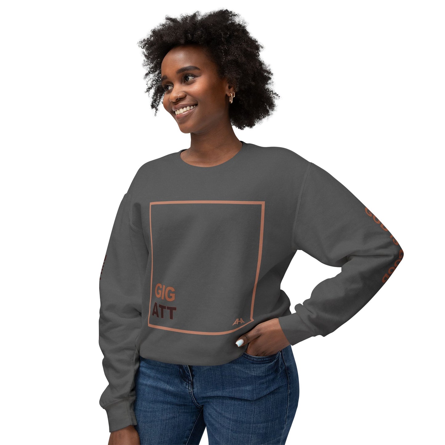 Taupe GIGATT/ATTGIG Lightweight Crewneck Sweatshirt