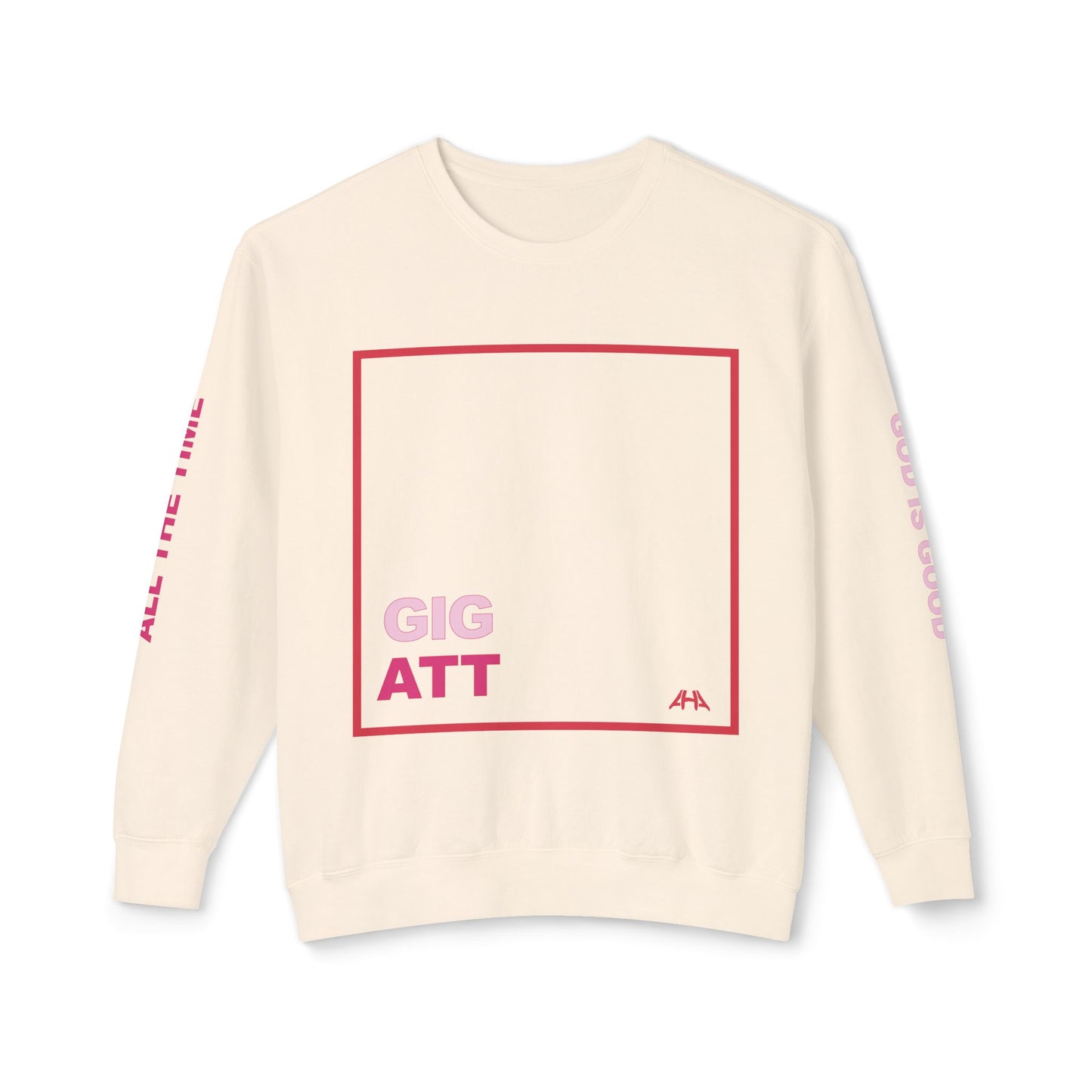 Red GIGATT/ATTGIG Lightweight Crewneck Sweatshirt
