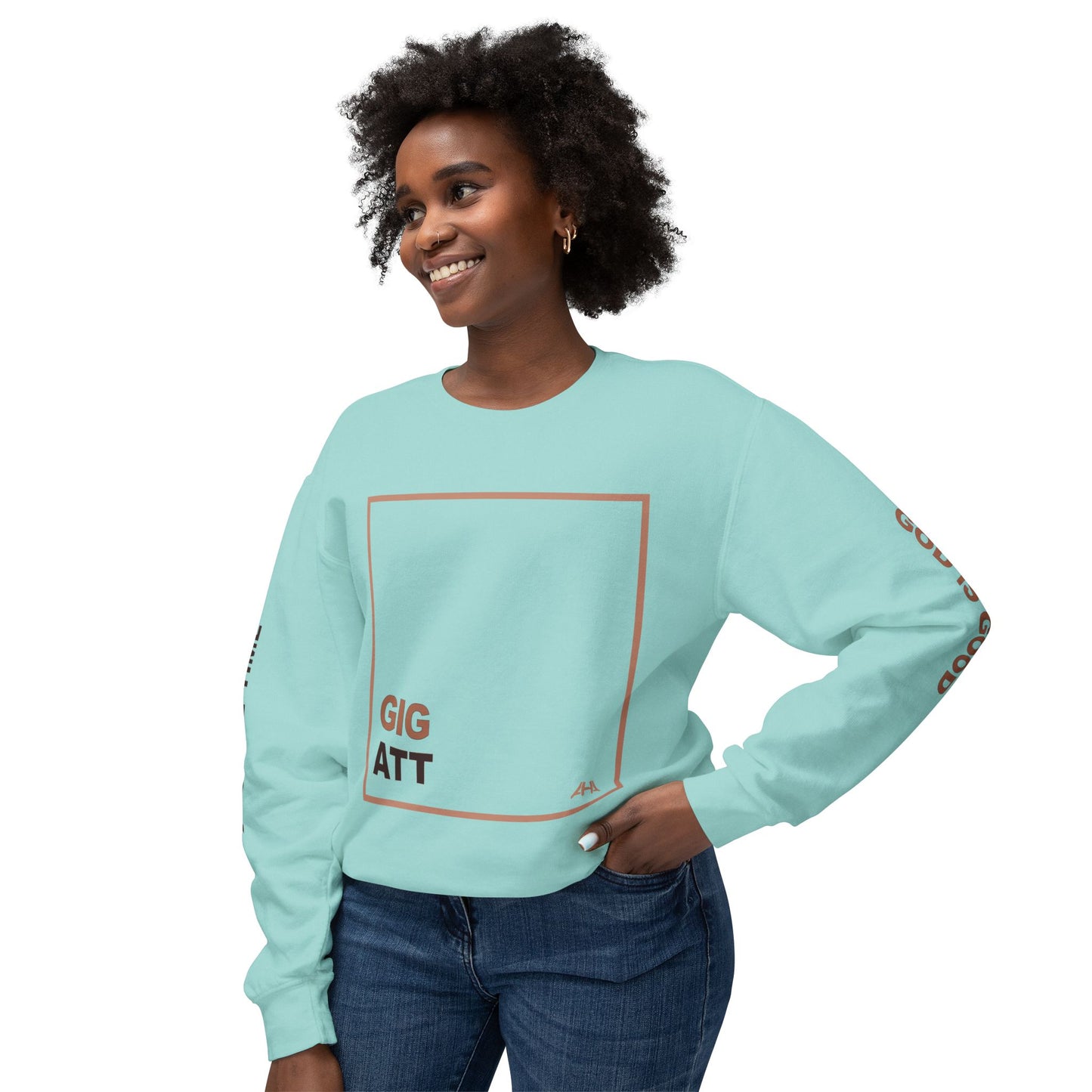Taupe GIGATT/ATTGIG Lightweight Crewneck Sweatshirt