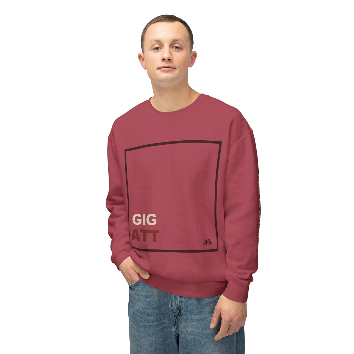 Chocolate GIGATT/ATTGIG Lightweight Crewneck Sweatshirt