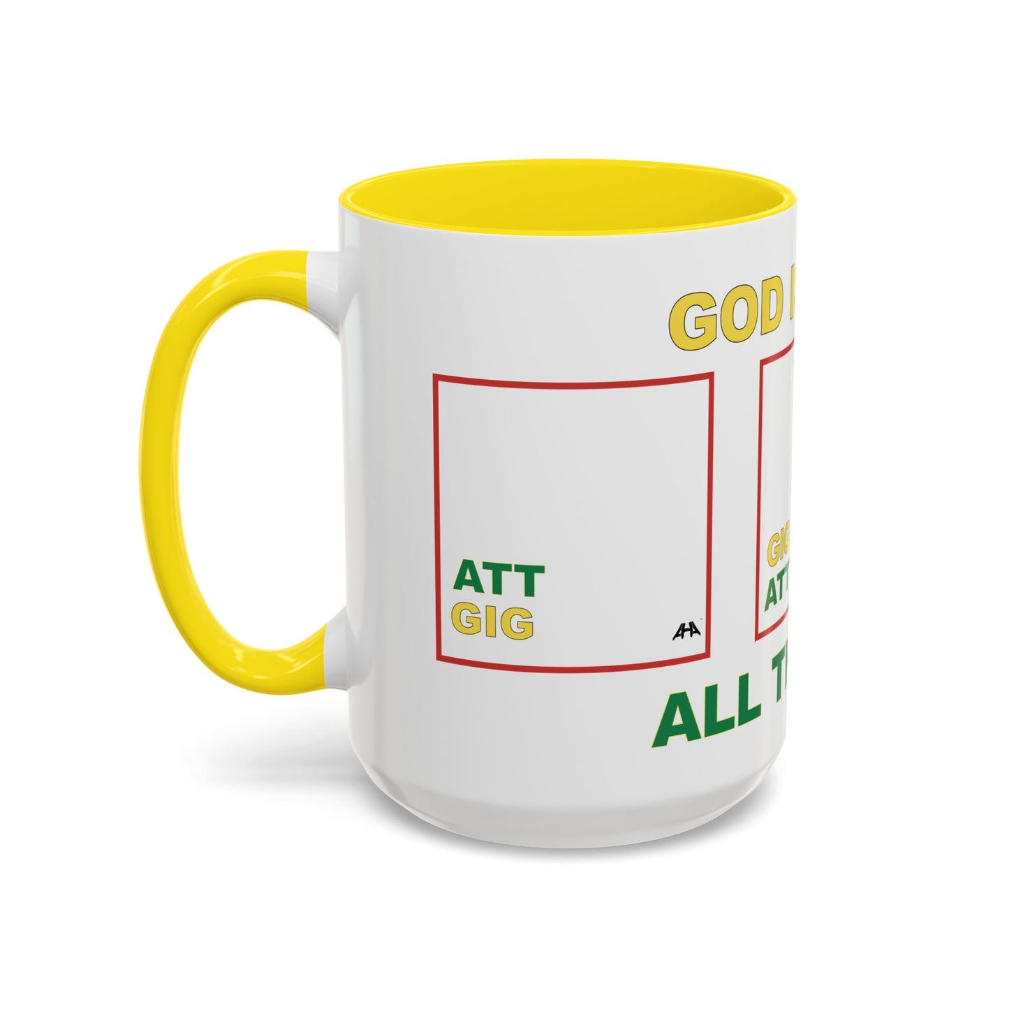 White GIG/ATT Accent Coffee Mug (11, 15oz)