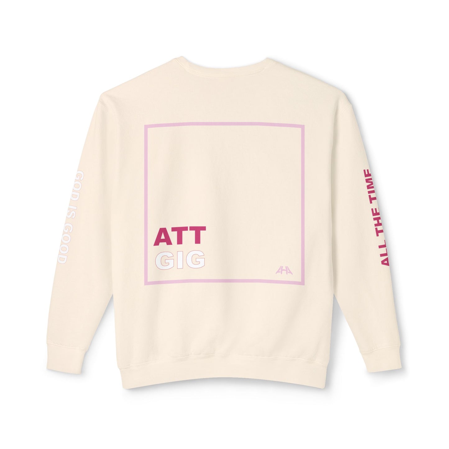 Light Pink GIGATT/ATTGIG Lightweight Crewneck Sweatshirt