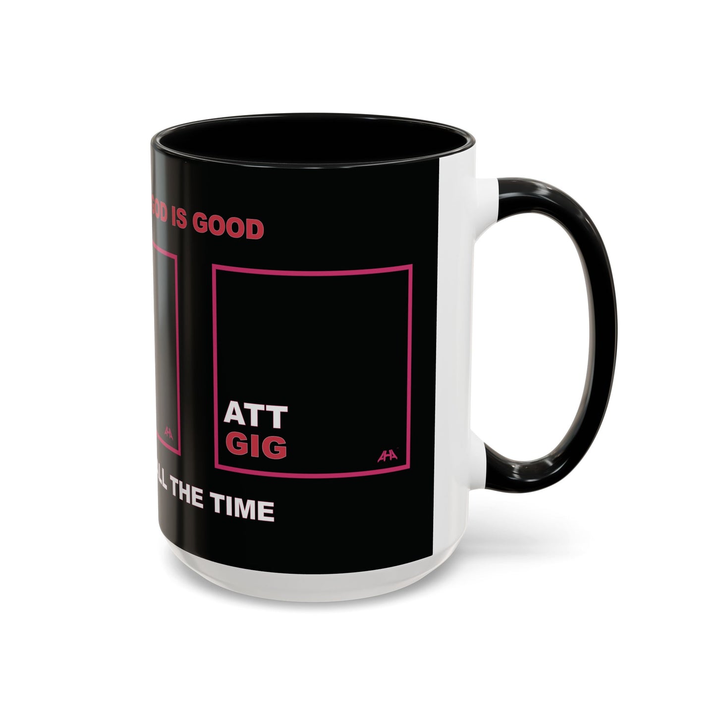 Deep Pink GIG/ATT Accent Coffee Mug (11, 15oz)