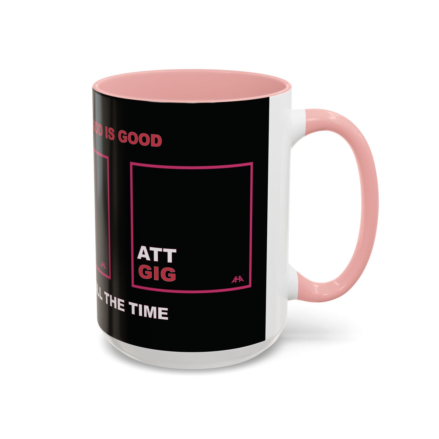 Deep Pink GIG/ATT Accent Coffee Mug (11, 15oz)