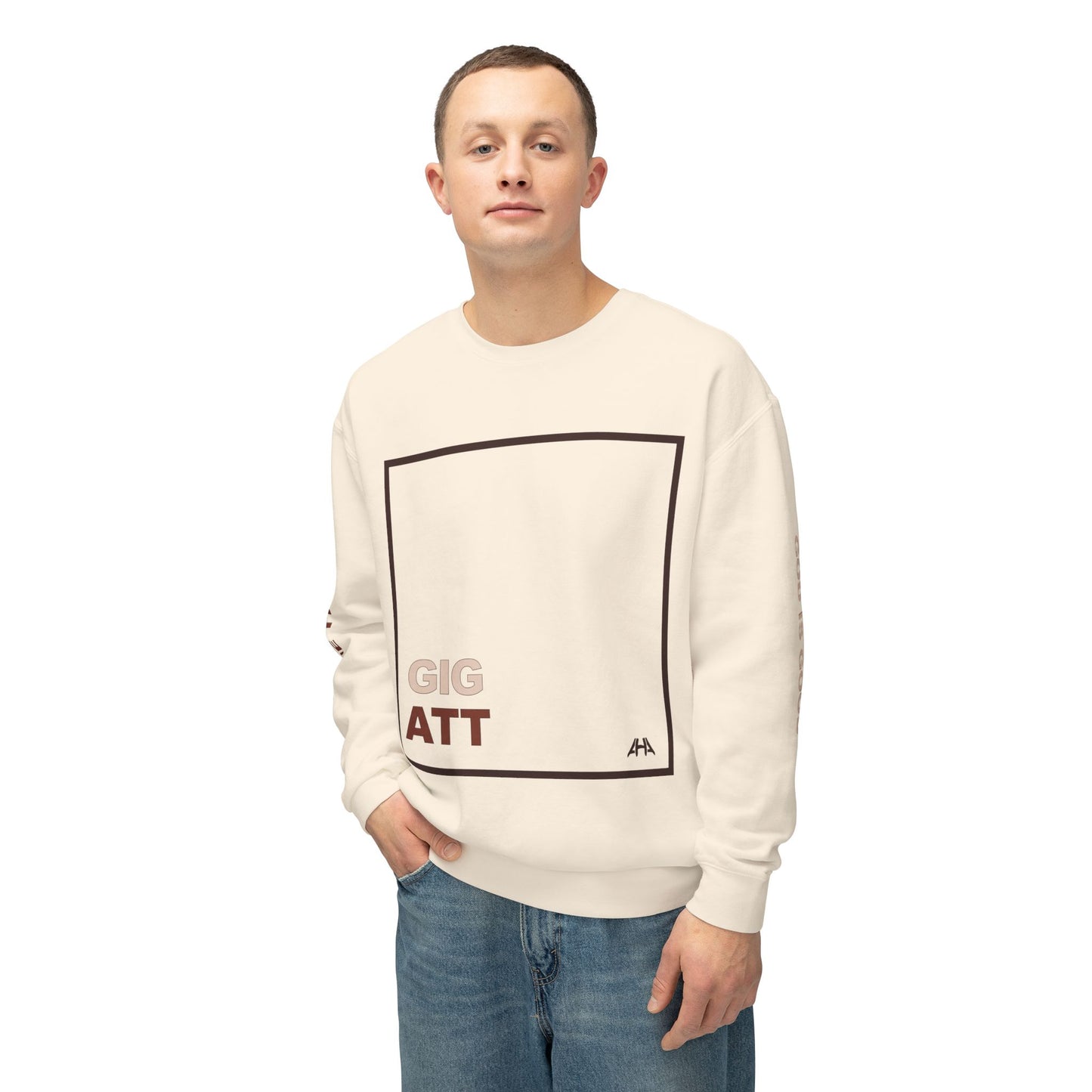 Chocolate GIGATT/ATTGIG Lightweight Crewneck Sweatshirt
