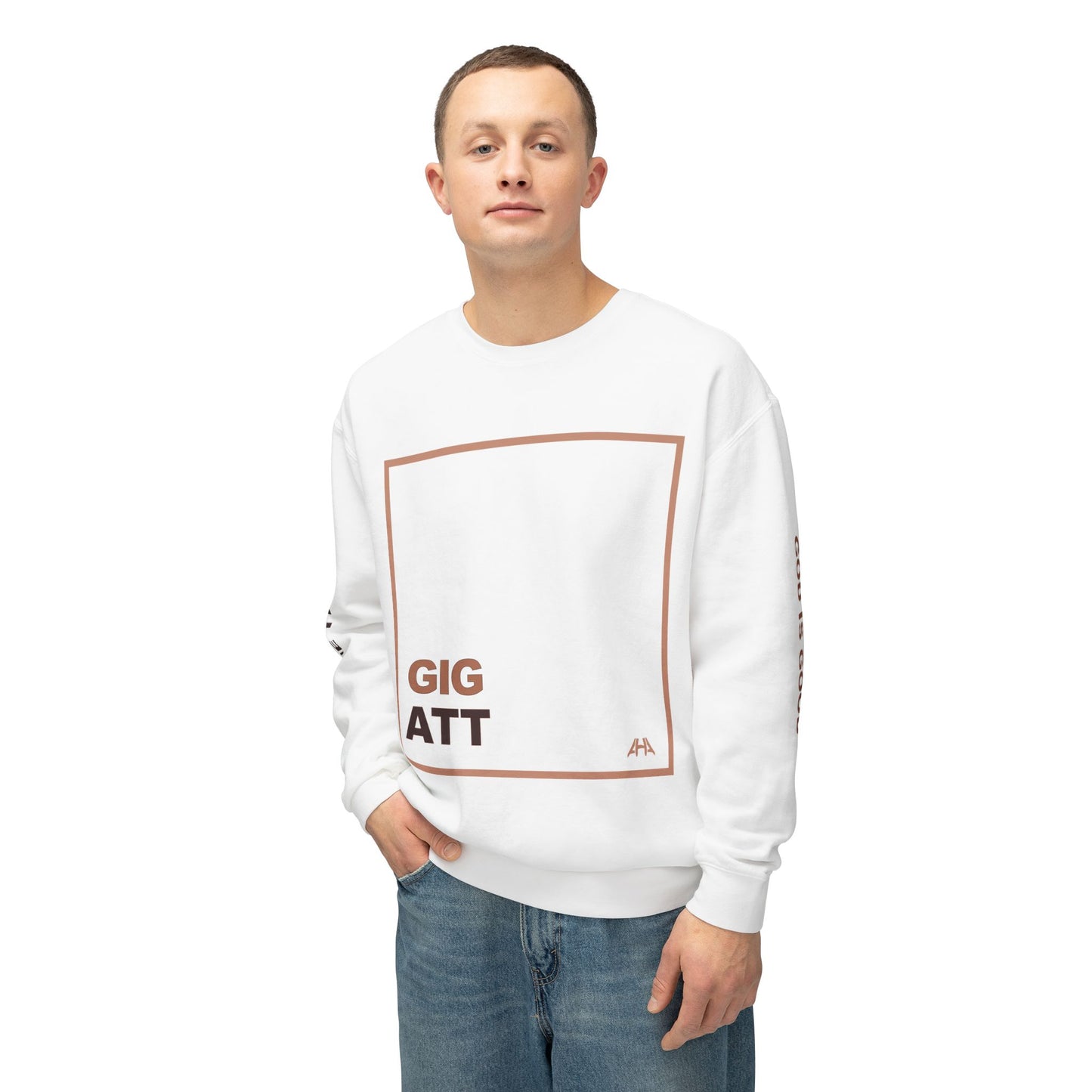 Taupe GIGATT/ATTGIG Lightweight Crewneck Sweatshirt