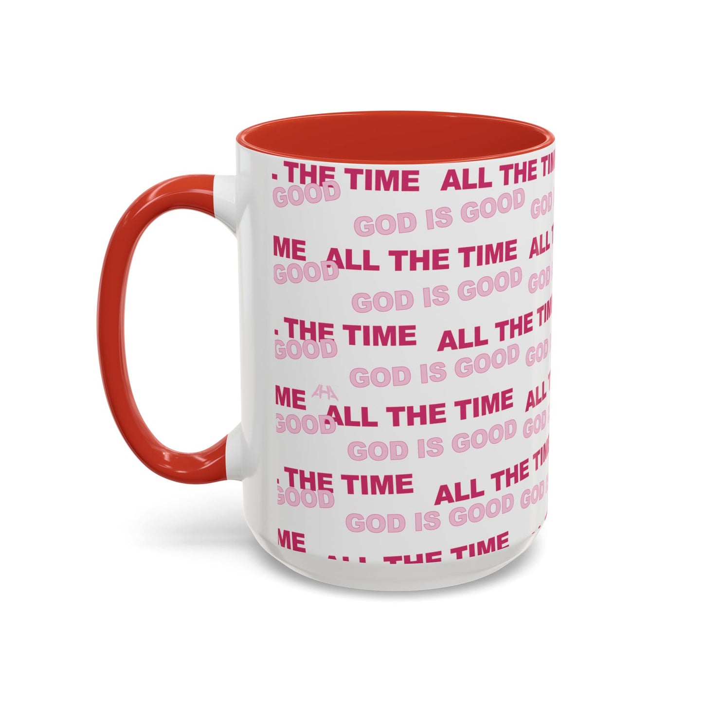 White "God Is Good All The Time" Accent Coffee Mug (11, 15oz)