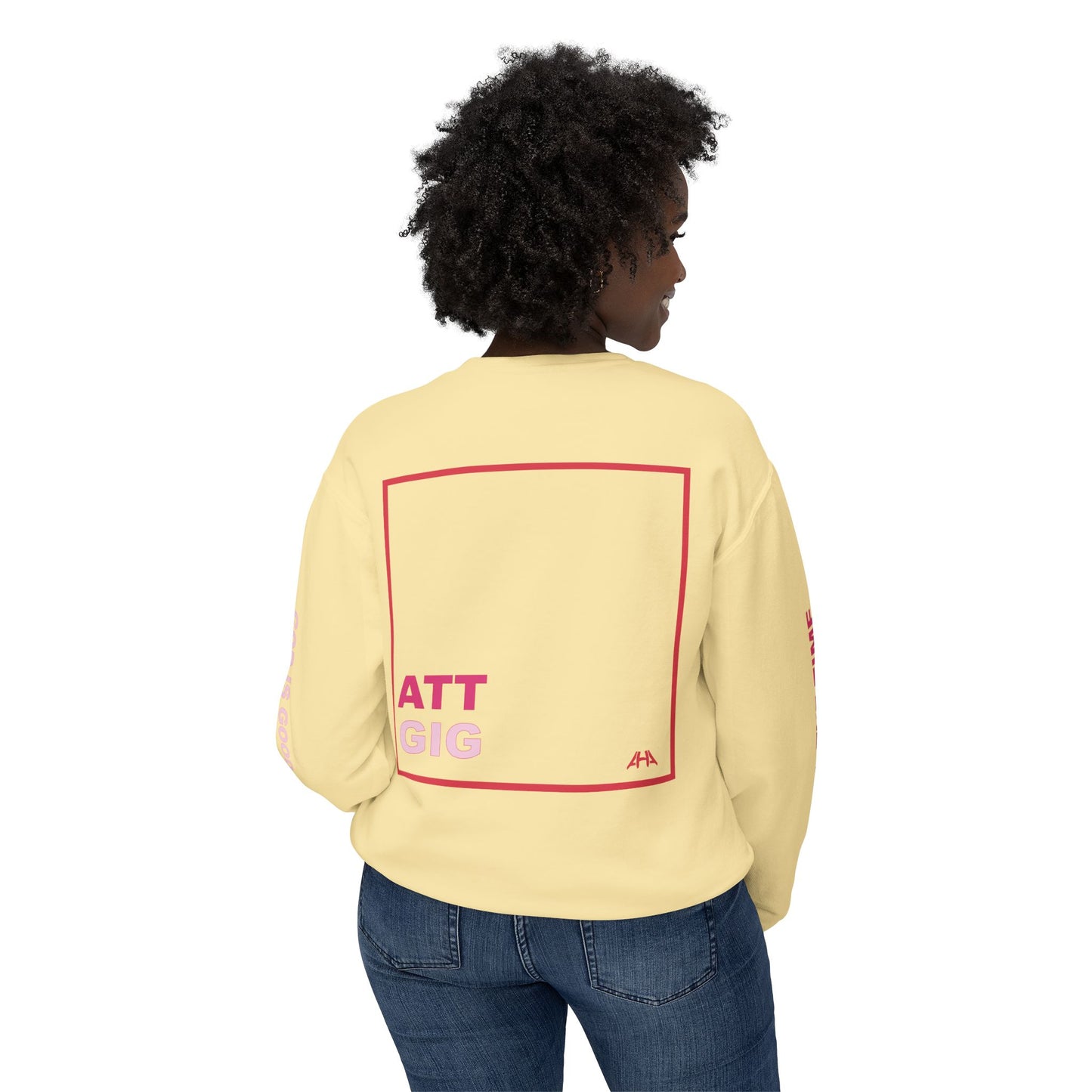 Red GIGATT/ATTGIG Lightweight Crewneck Sweatshirt