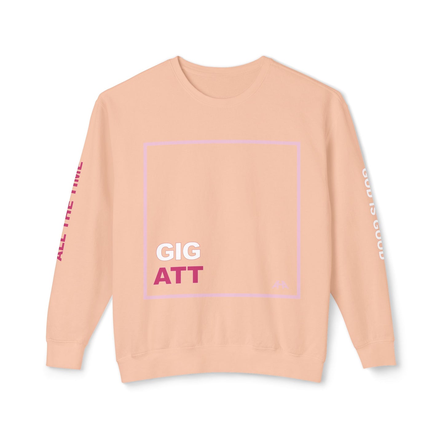Light Pink GIGATT/ATTGIG Lightweight Crewneck Sweatshirt