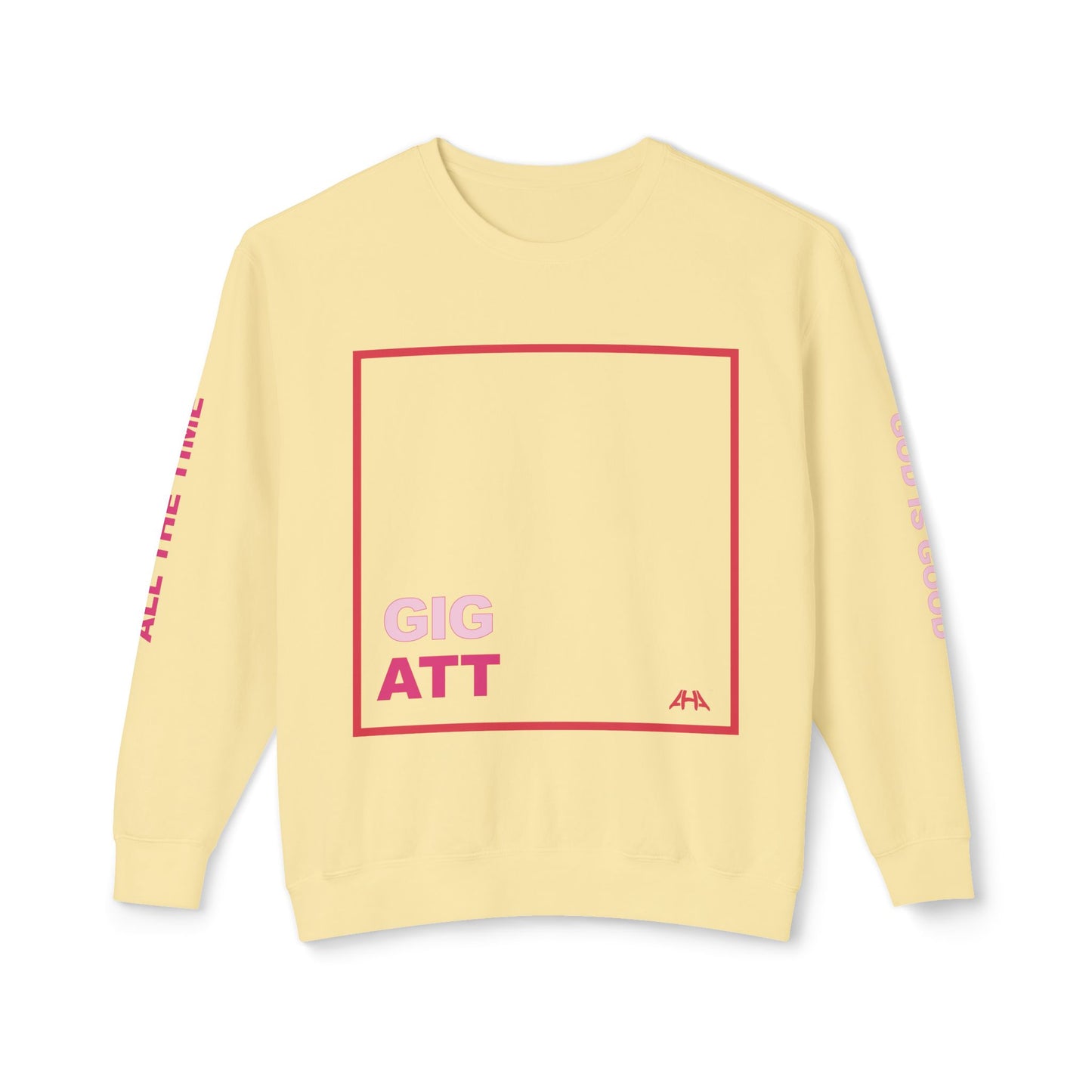 Red GIGATT/ATTGIG Lightweight Crewneck Sweatshirt