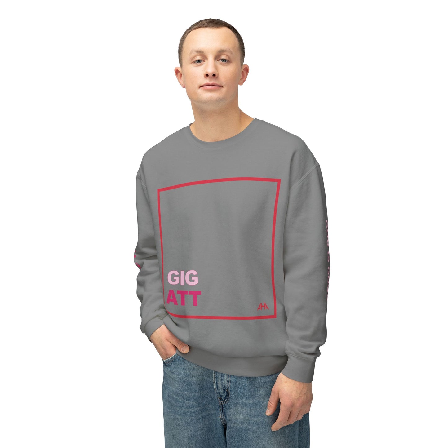 Red GIGATT/ATTGIG Lightweight Crewneck Sweatshirt
