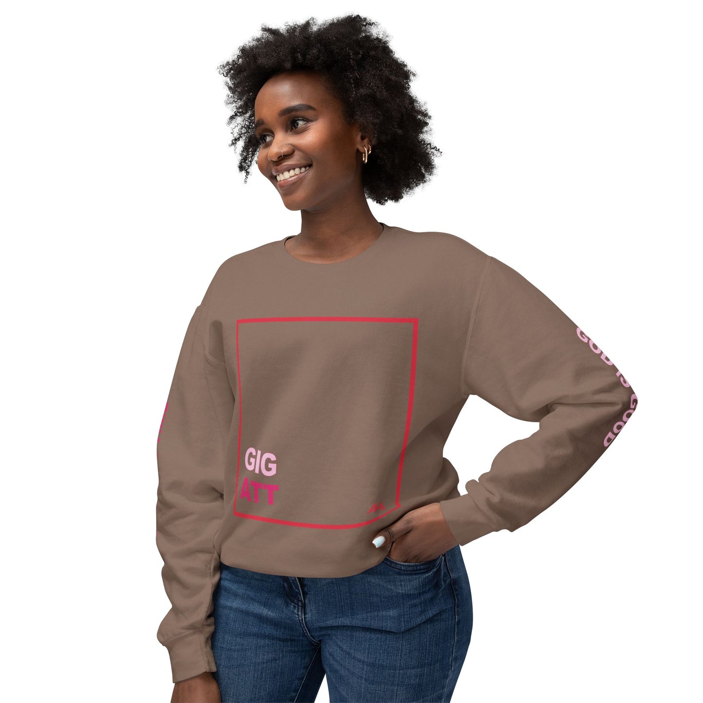Red GIGATT/ATTGIG Lightweight Crewneck Sweatshirt