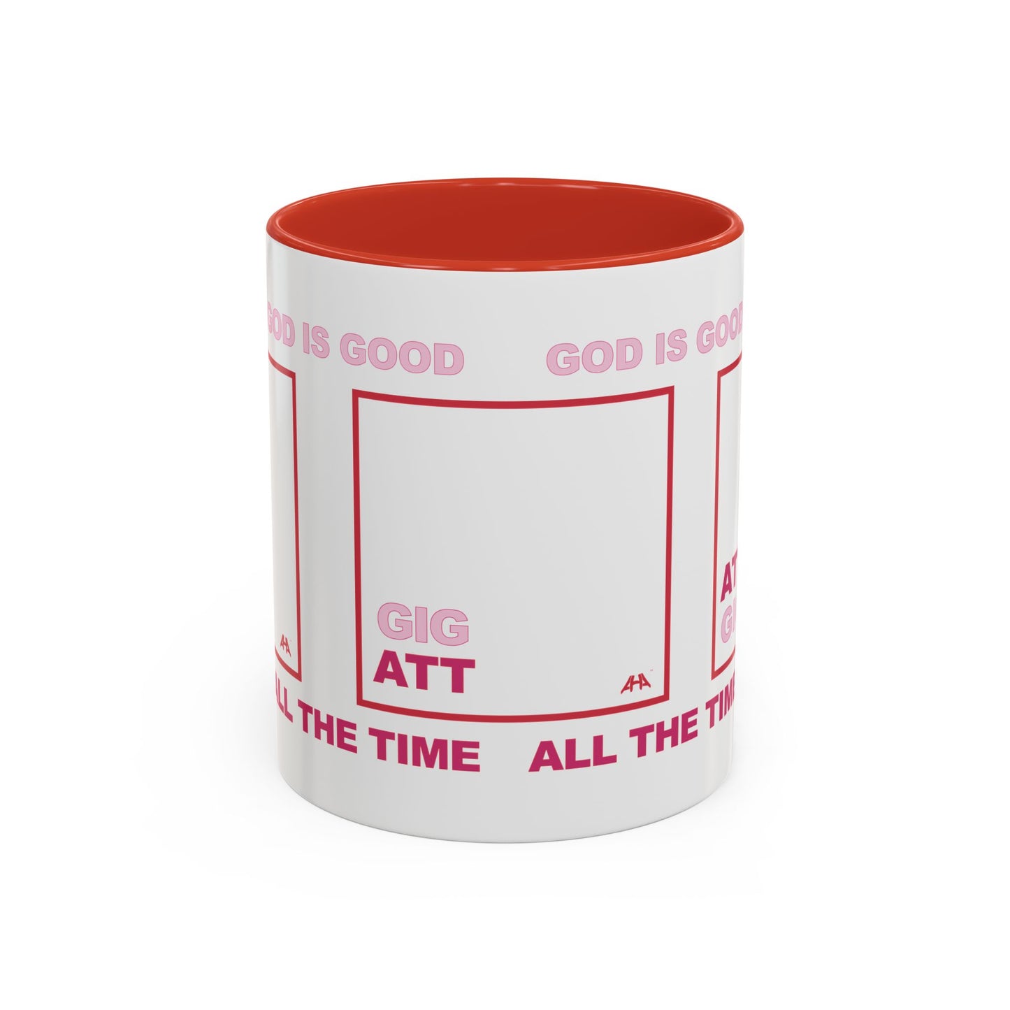 Red GIG/ATT Accent Coffee Mug (11, 15oz)