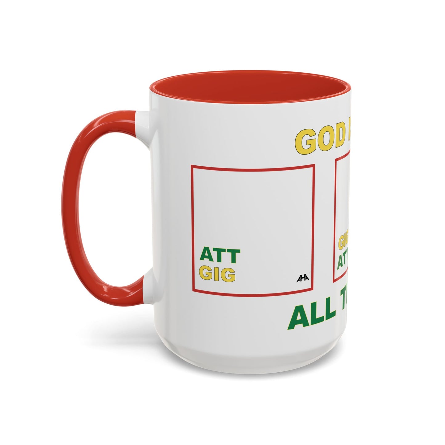 White GIG/ATT Accent Coffee Mug (11, 15oz)