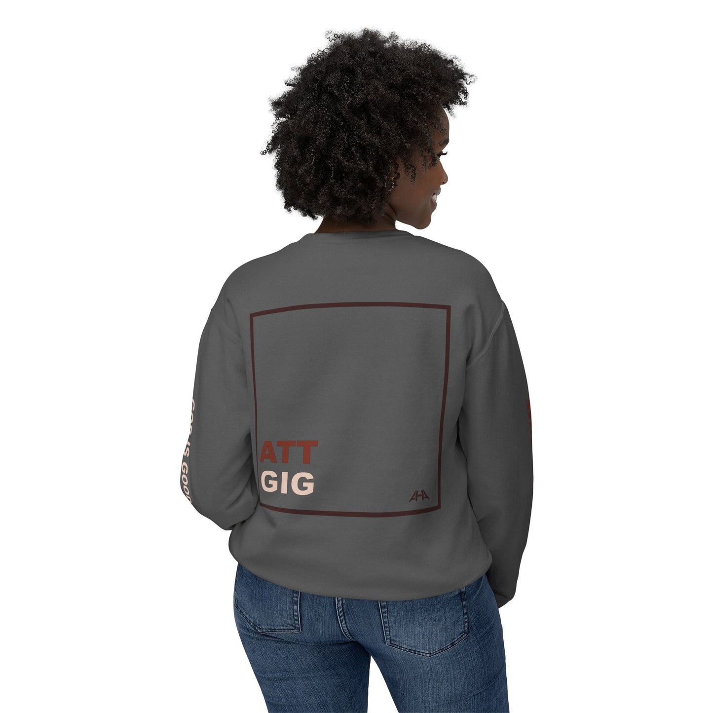Chocolate GIGATT/ATTGIG Lightweight Crewneck Sweatshirt