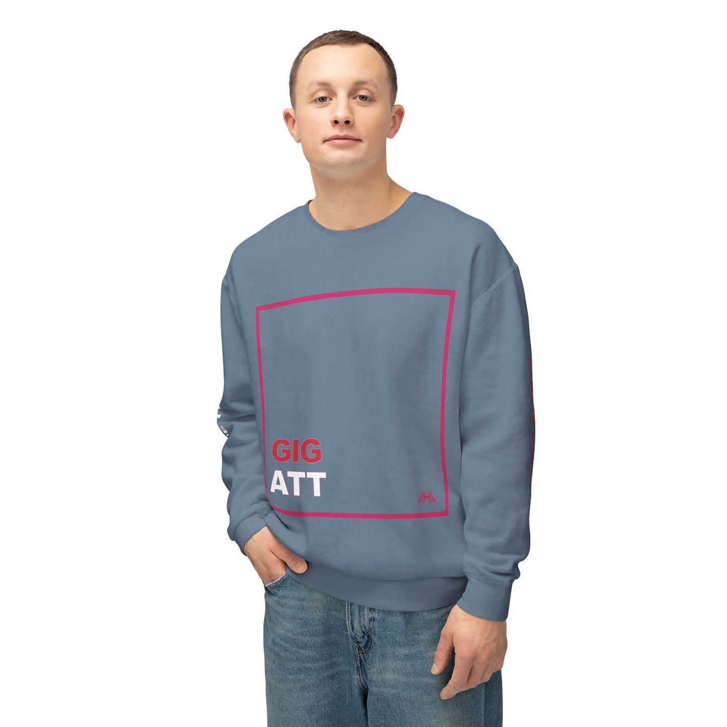 Deep Pink GIGATT/ATTGIG Lightweight Crewneck Sweatshirt