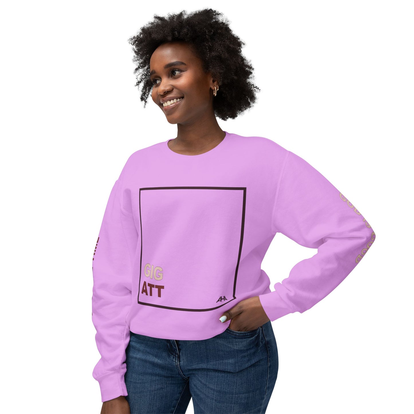 Chocolate GIGATT/ATTGIG Lightweight Crewneck Sweatshirt