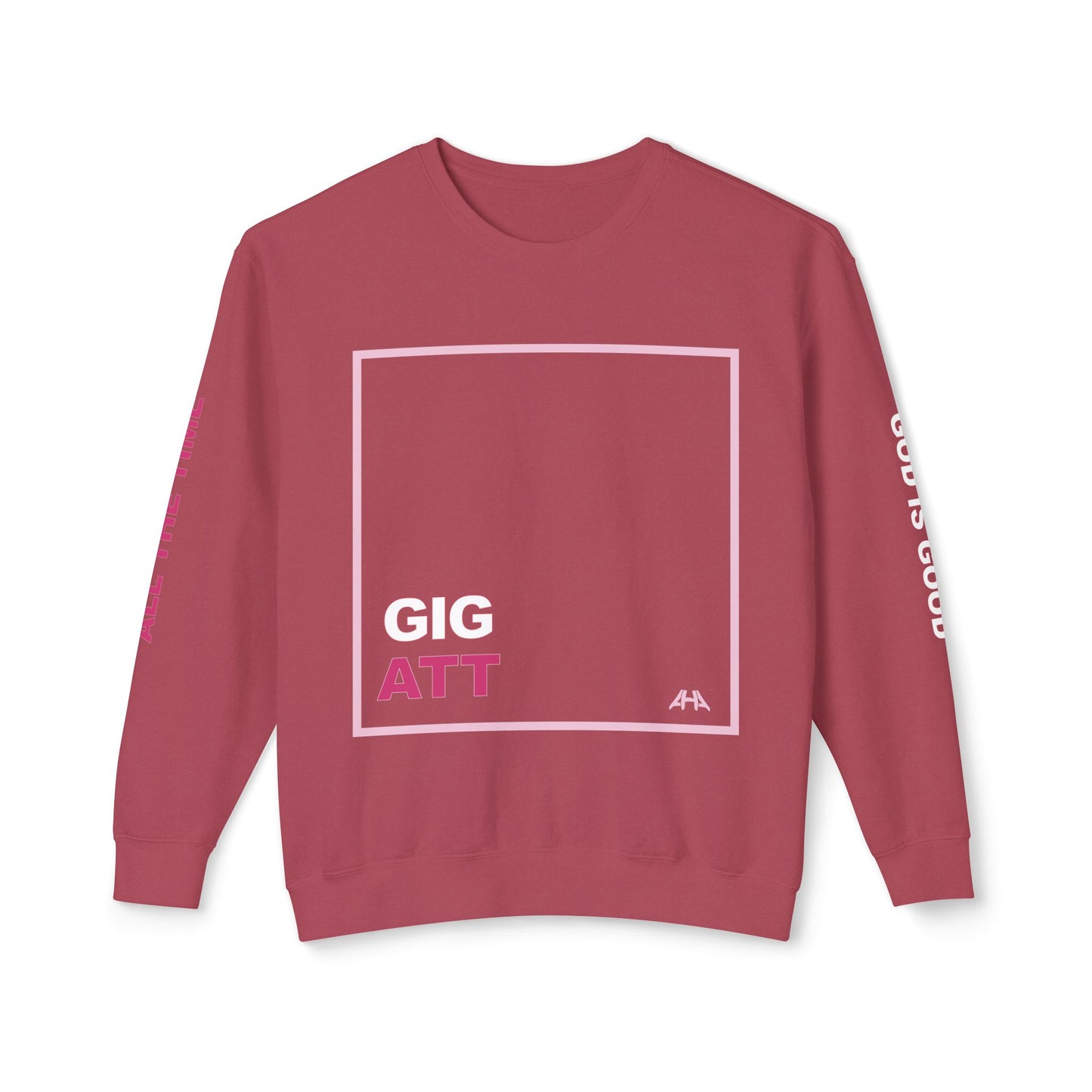 Light Pink GIGATT/ATTGIG Lightweight Crewneck Sweatshirt