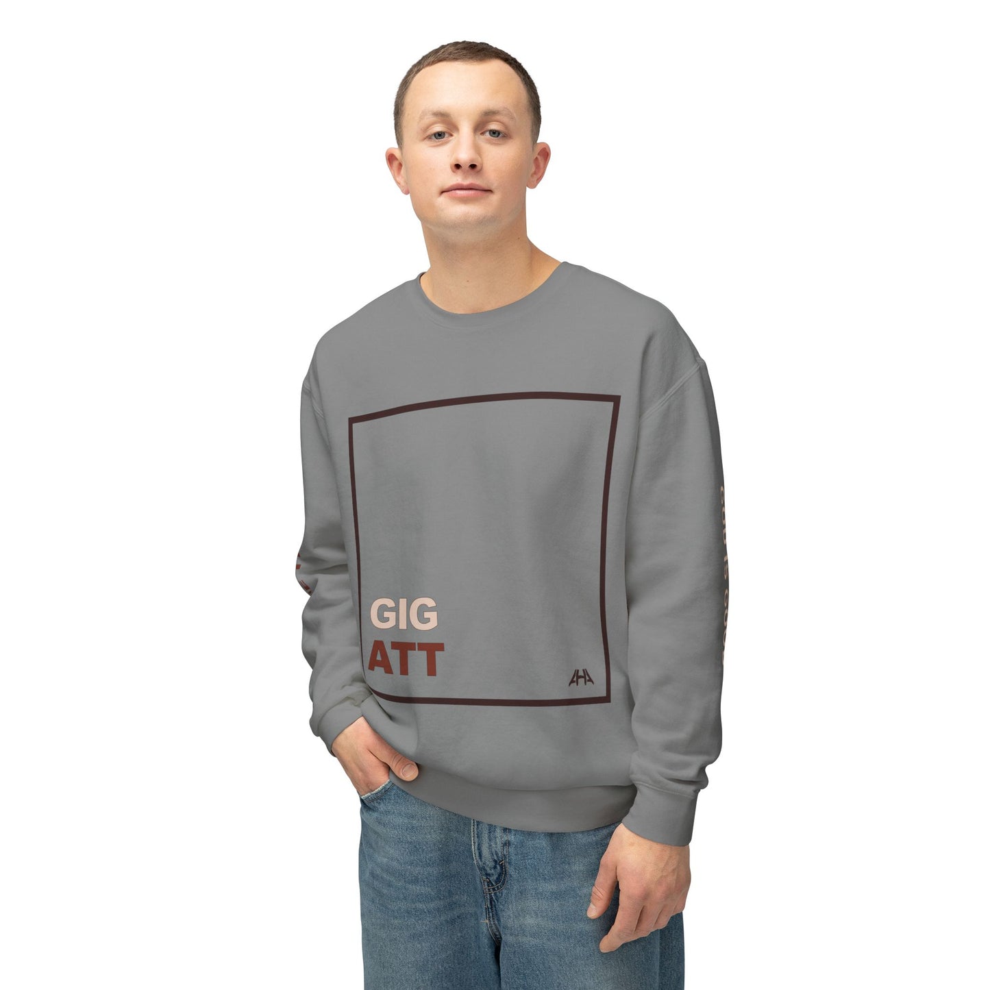Chocolate GIGATT/ATTGIG Lightweight Crewneck Sweatshirt