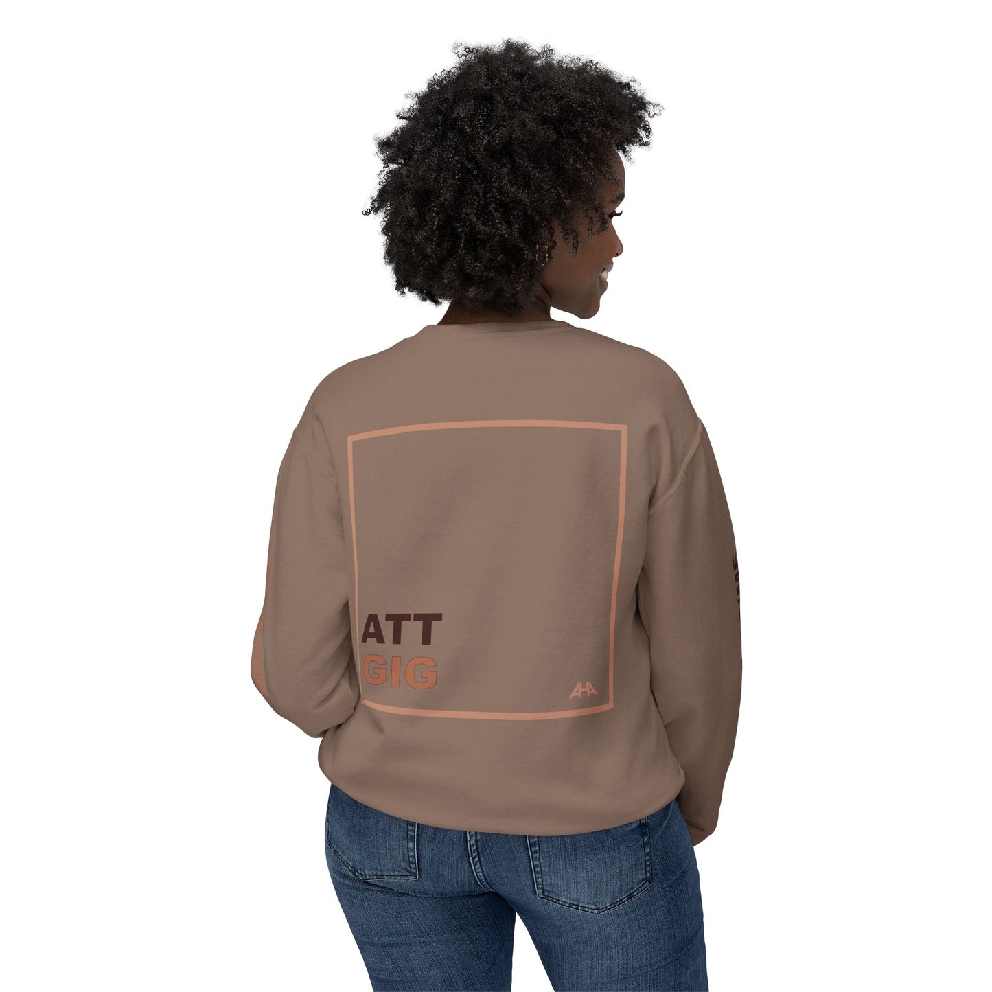Taupe GIGATT/ATTGIG Lightweight Crewneck Sweatshirt