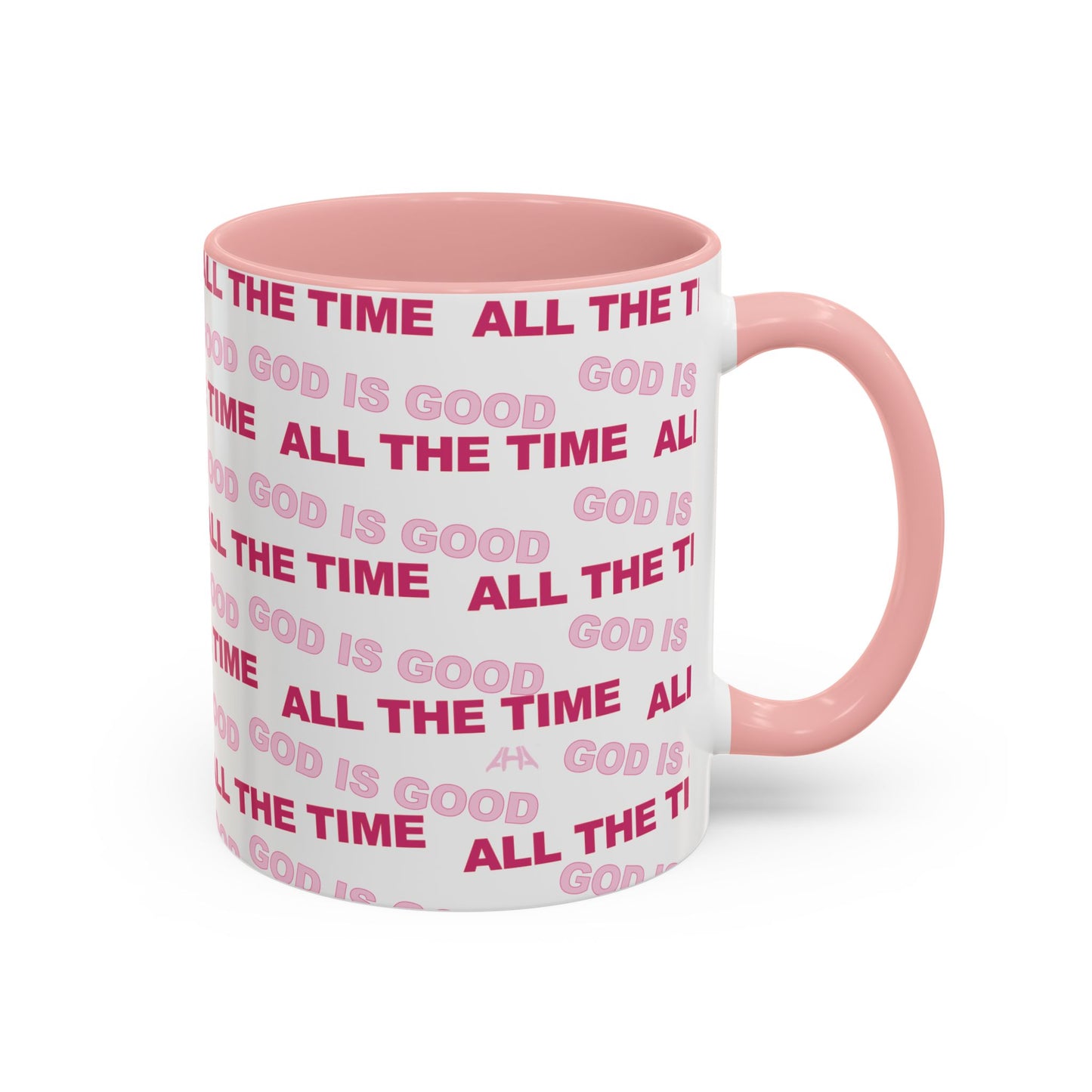 White "God Is Good All The Time" Accent Coffee Mug (11, 15oz)