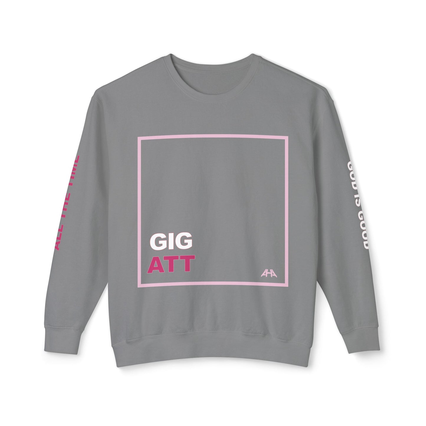 Light Pink GIGATT/ATTGIG Lightweight Crewneck Sweatshirt