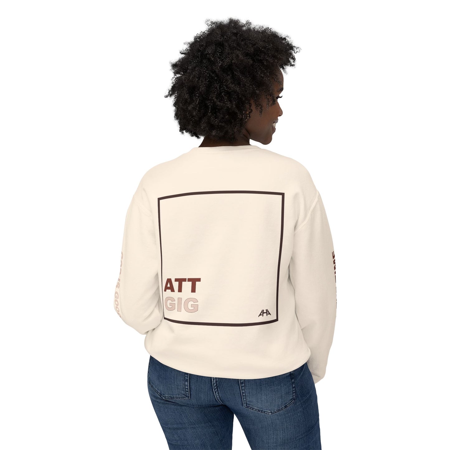Chocolate GIGATT/ATTGIG Lightweight Crewneck Sweatshirt