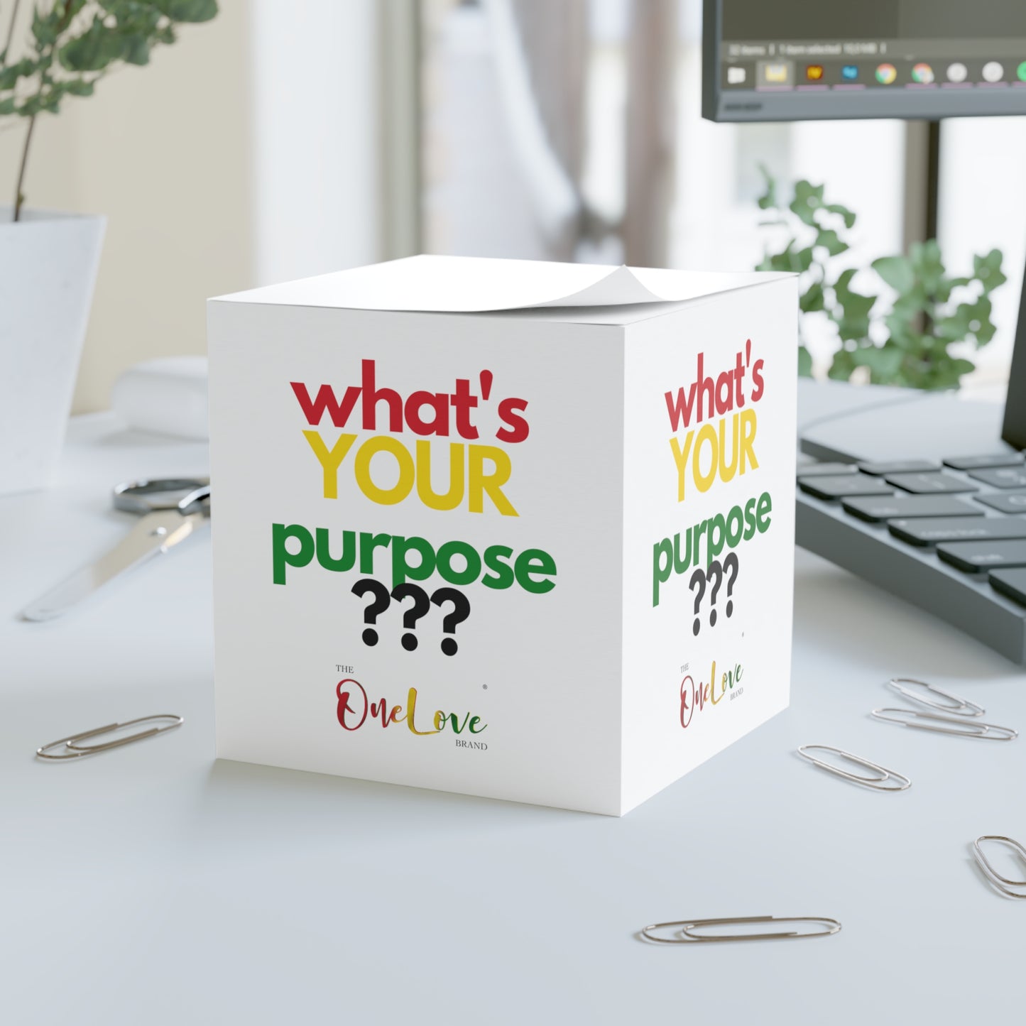 what's YOUR purpose??? Note Cube