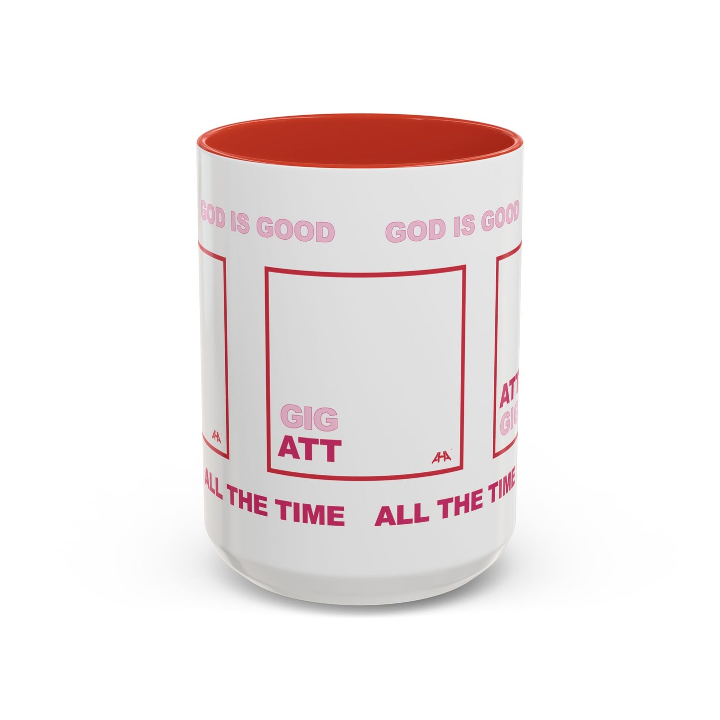 Red GIG/ATT Accent Coffee Mug (11, 15oz)