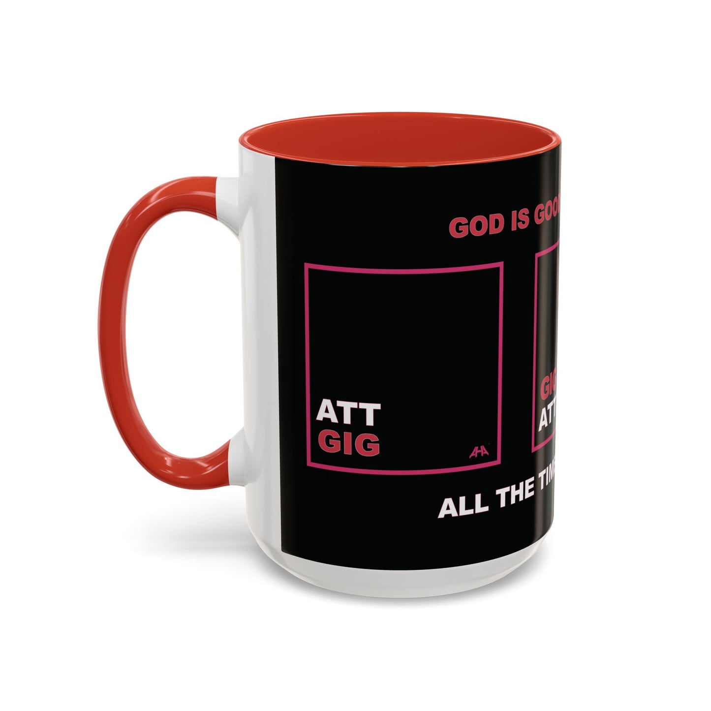 Deep Pink GIG/ATT Accent Coffee Mug (11, 15oz)