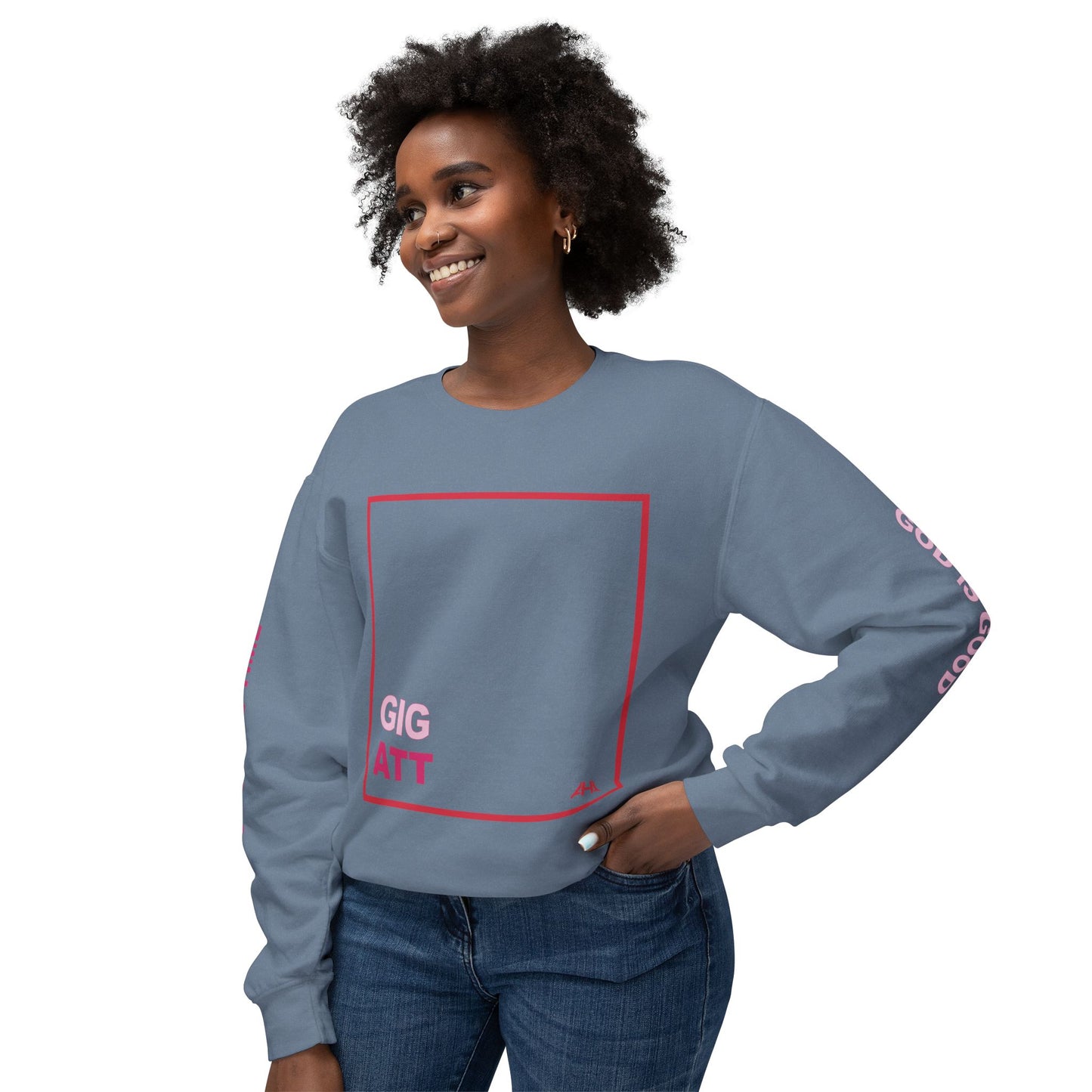 Red GIGATT/ATTGIG Lightweight Crewneck Sweatshirt