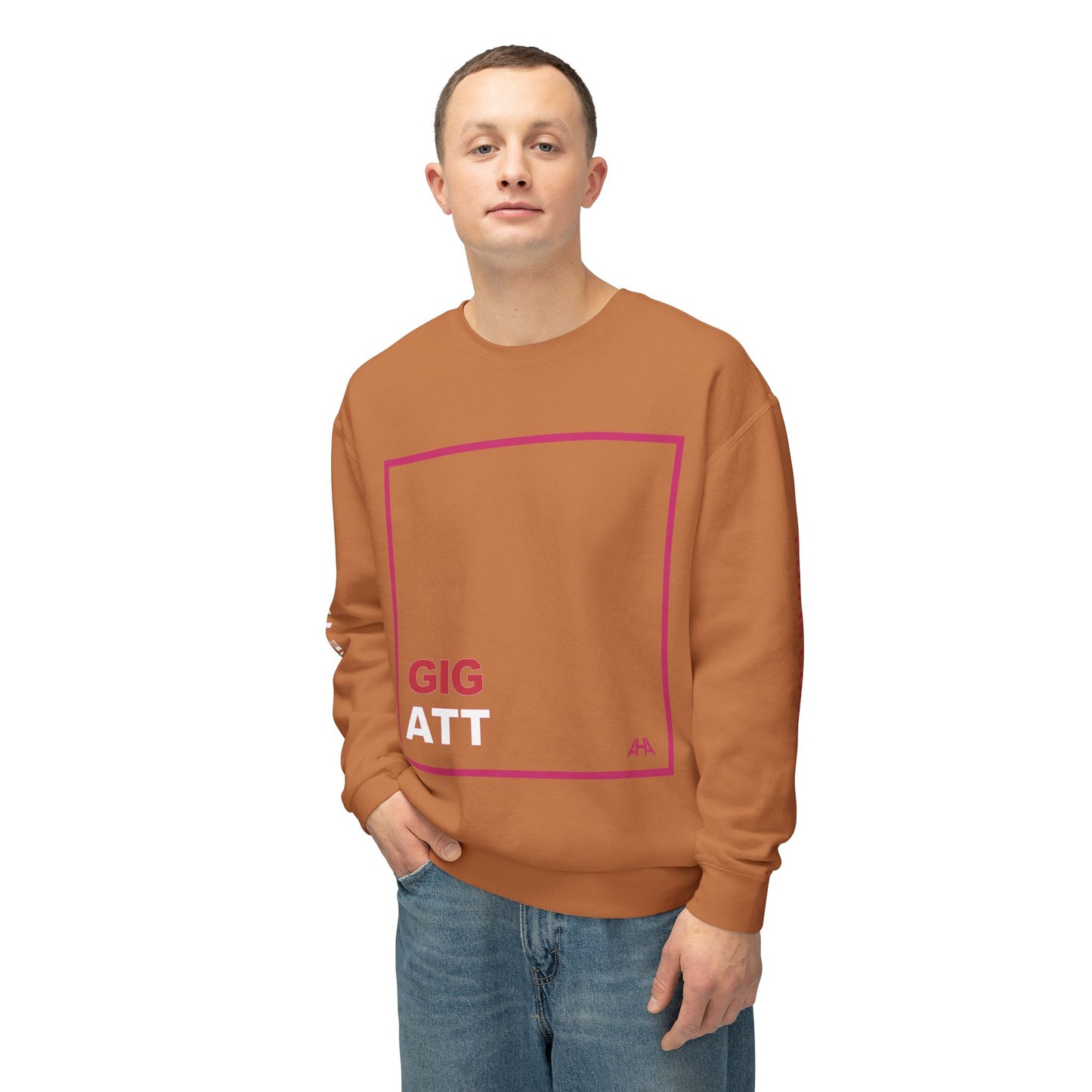 Deep Pink GIGATT/ATTGIG Lightweight Crewneck Sweatshirt