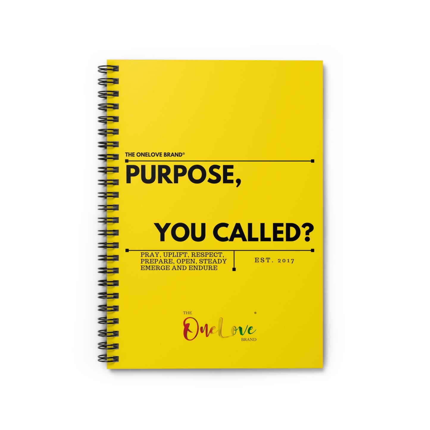 "Purpose, You Called?" Spiral Notebook