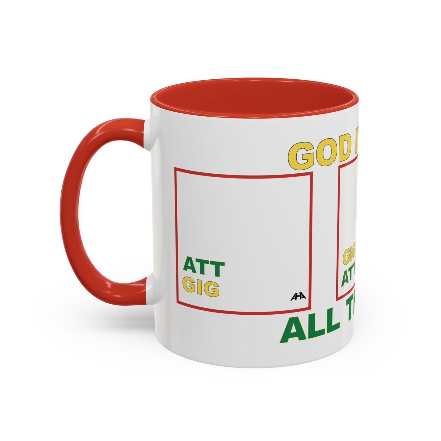 White GIG/ATT Accent Coffee Mug (11, 15oz)