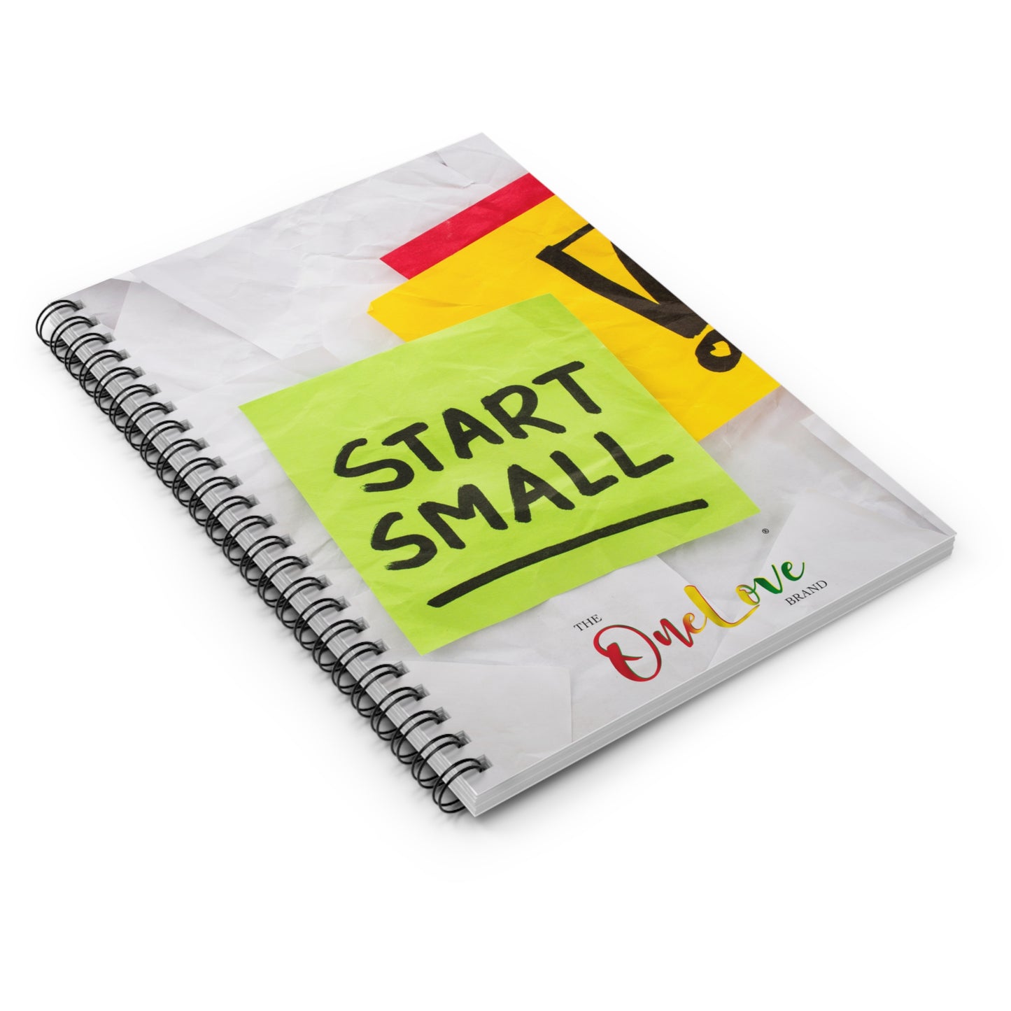 Sticky Notes "Start Small" Spiral Notebook